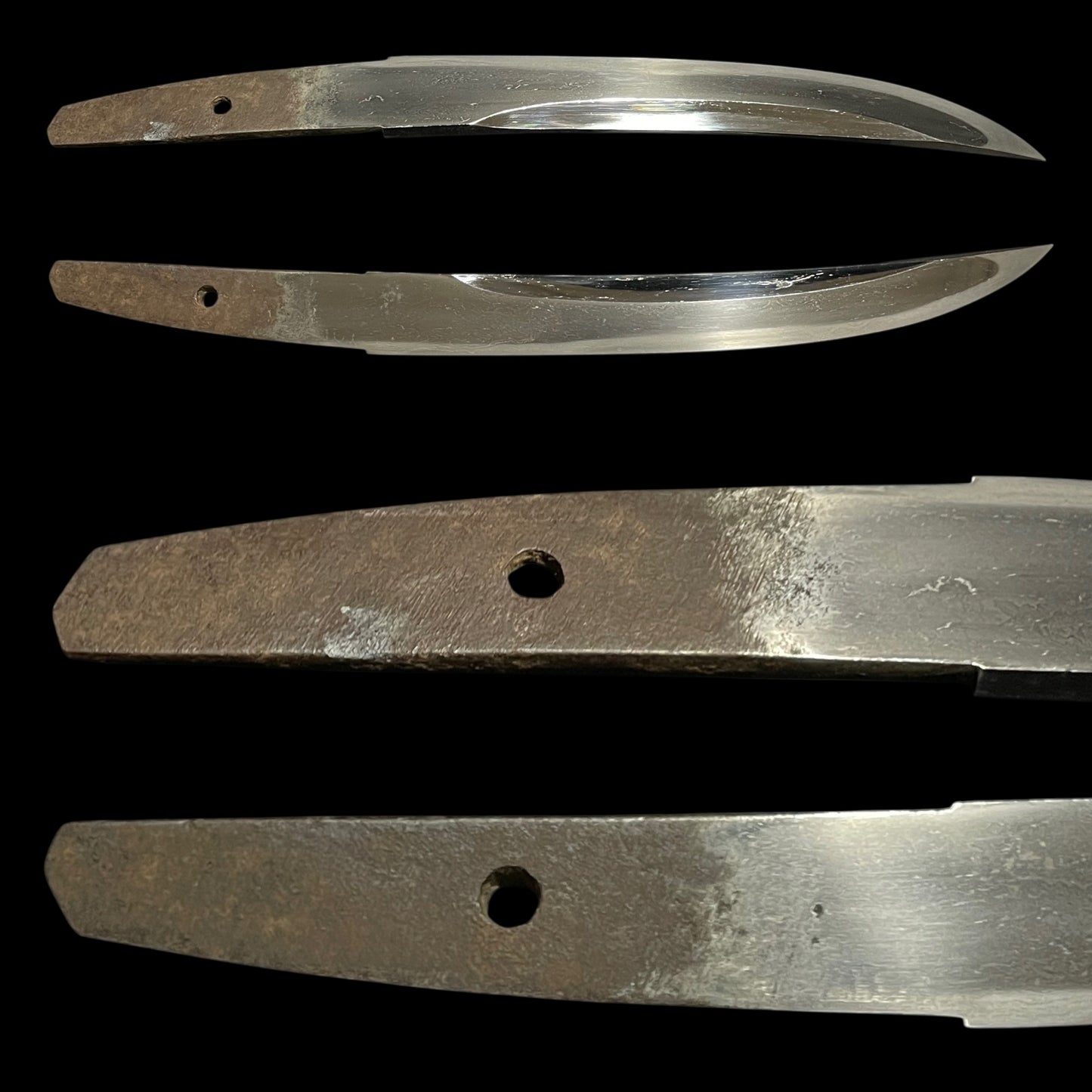 Rare style UNOKUBI 鵜首 TANTO, with Shirasaya, Edo period mumei