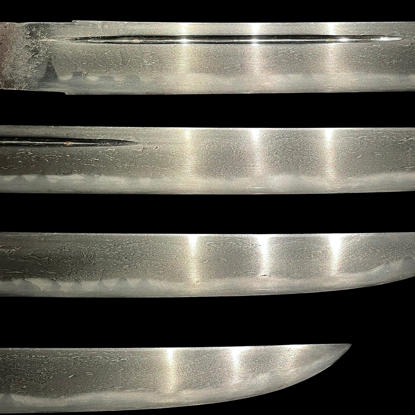 Gunome Hamon, Sunnobi-Tanto 寸延短刀, Koshi-hi 腰樋, Late Muromachi period mumei