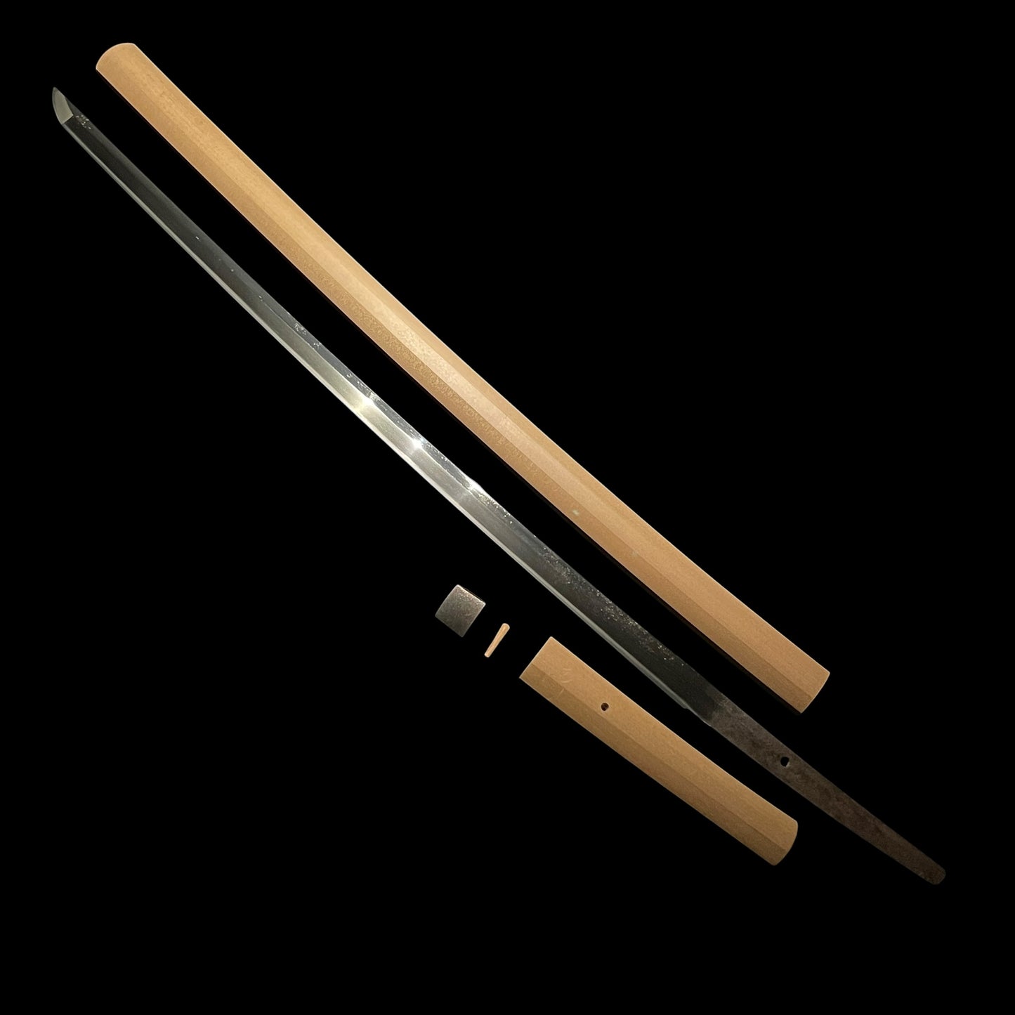 Aizu Kanesada Kodai 会津兼定後代 Long KATANA 75.8cm, Masamehada 柾目肌, Bakumatsu era