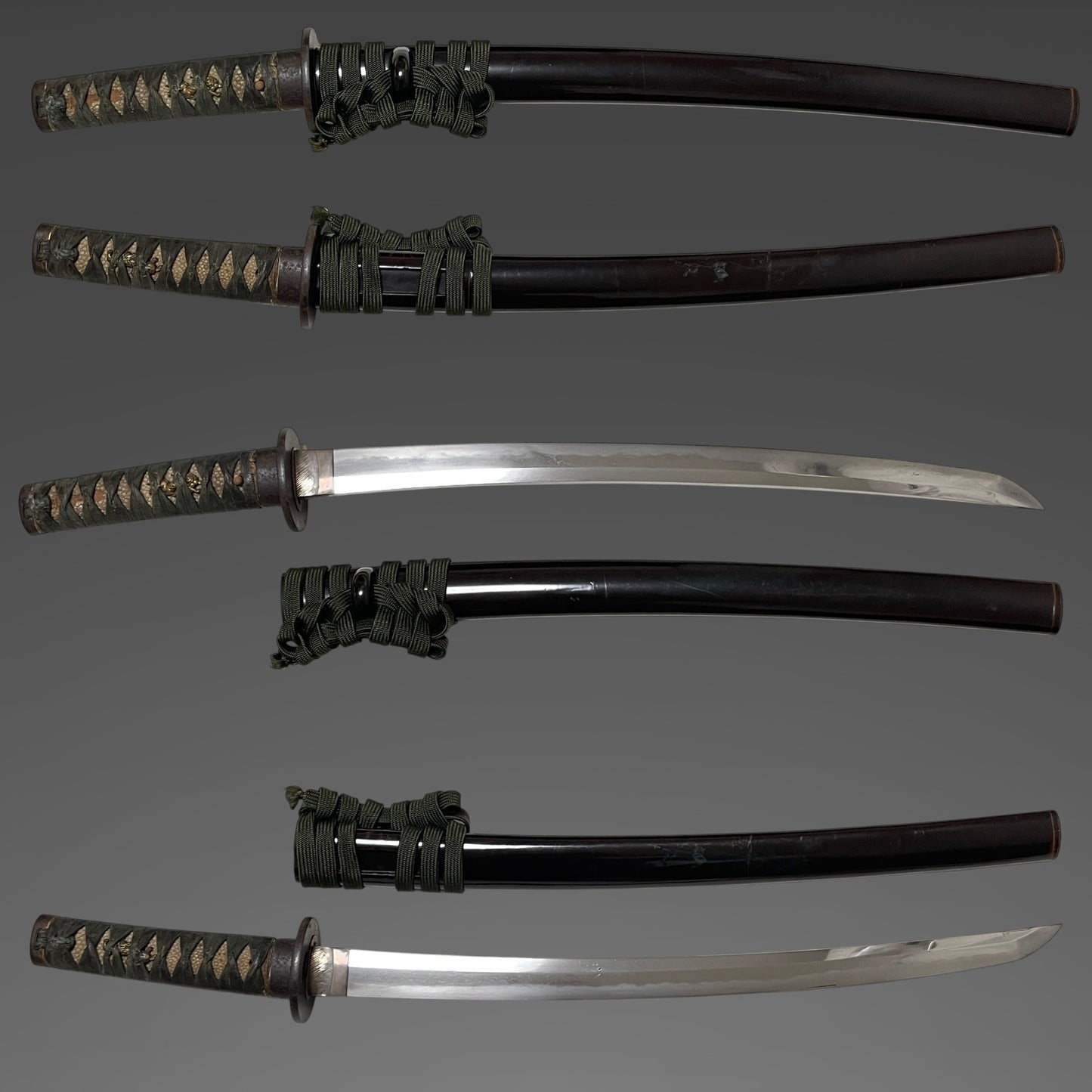 Bizenkoku Sukesada 備前國祐定 signed Wakizashi, Rugged Iron Fuchikashira, Muromachi period