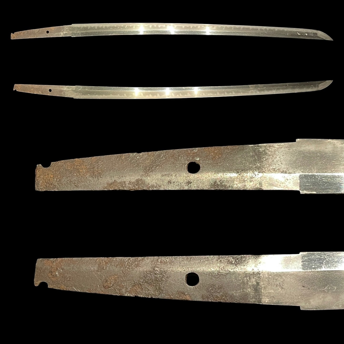 Gunomechoji-Hamon 互目丁子刃文 Long Wakizashi, Edo period mumei