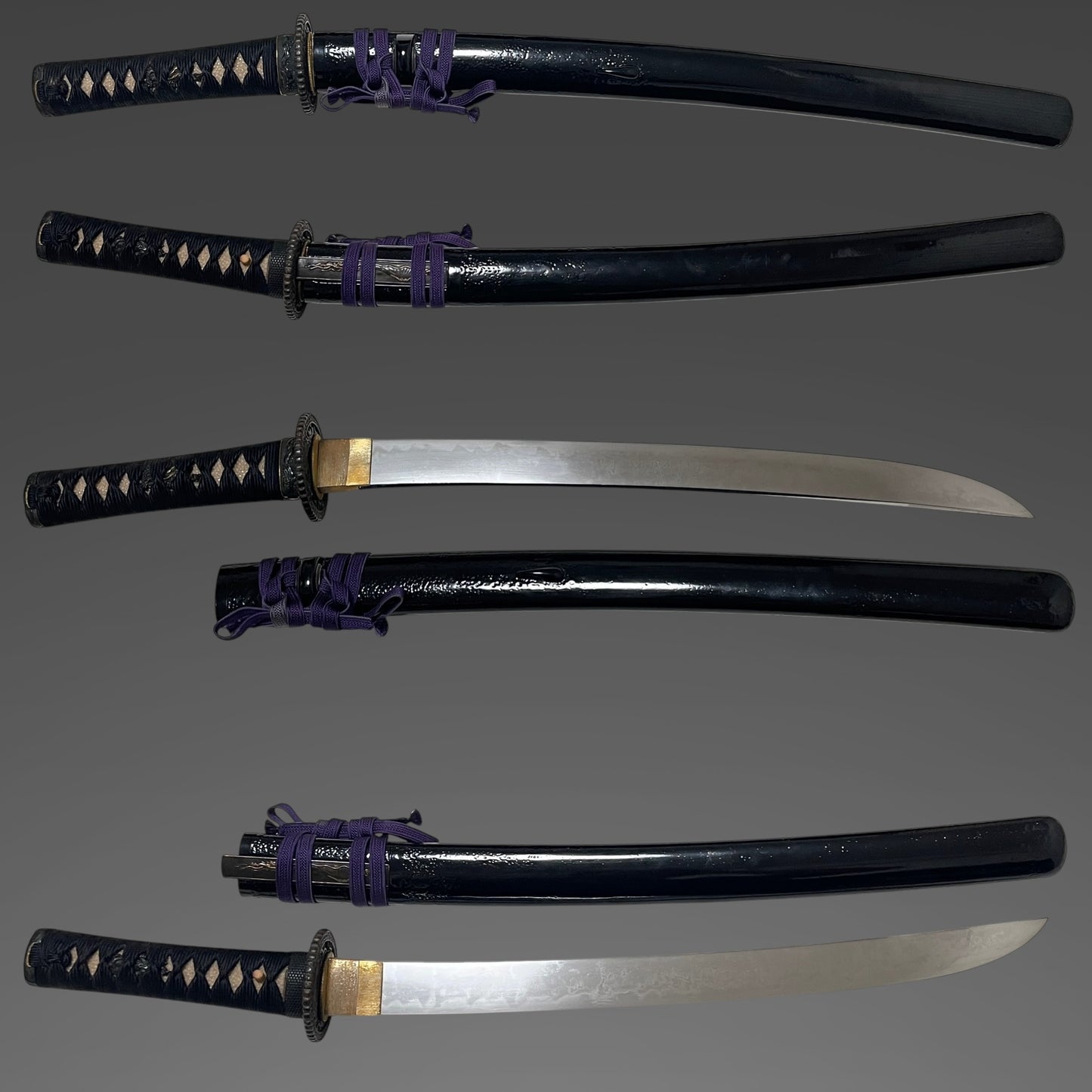 Ikkansai Yoshihiro 一貫斎義弘, HITATSURA 皆焼 Wakizashi, Mt.Fuji Kozuka, Dragon Fittings
