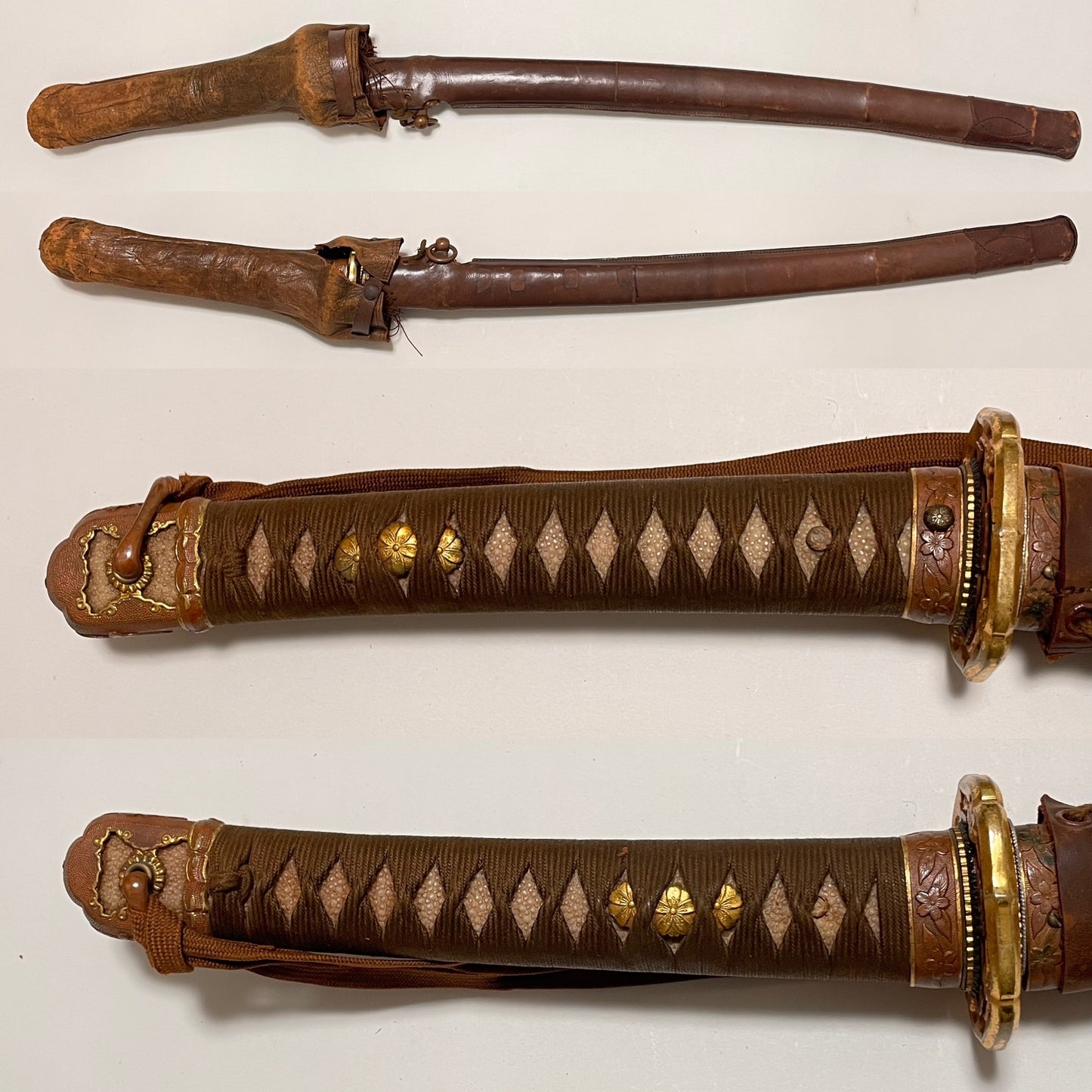 Rare Type98 Short GUNTO,  Noshuseki Kanesuke signed, with Tassel and Tsuka cover