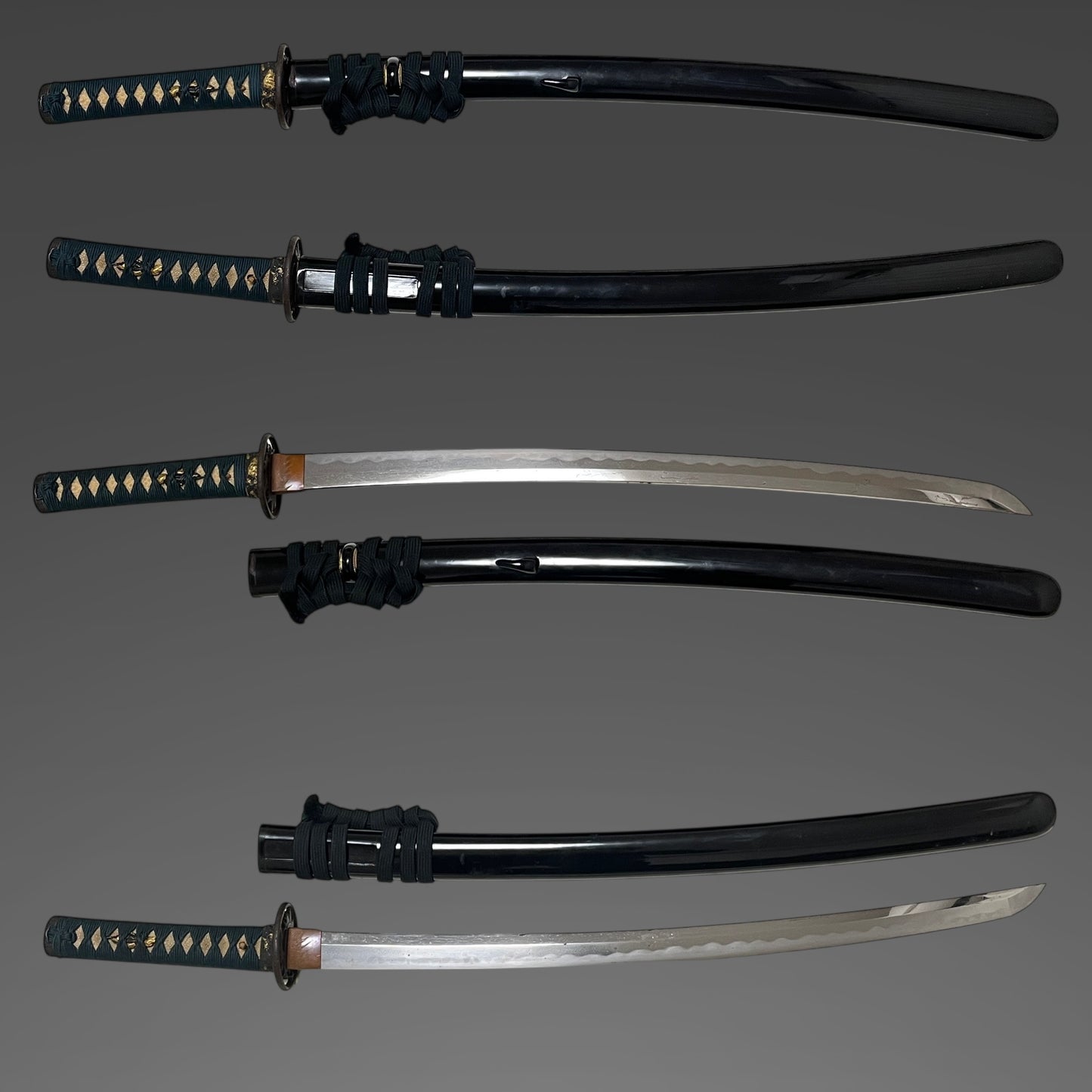 Kanemoto 兼元 signed Long WAKIZASHI, Boar Fuchikashira, Edo period