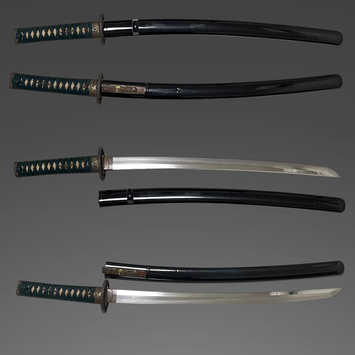 Izuminokami Kunisada 和泉守國貞 signed Wakizashi, with Kozuka, Edo period