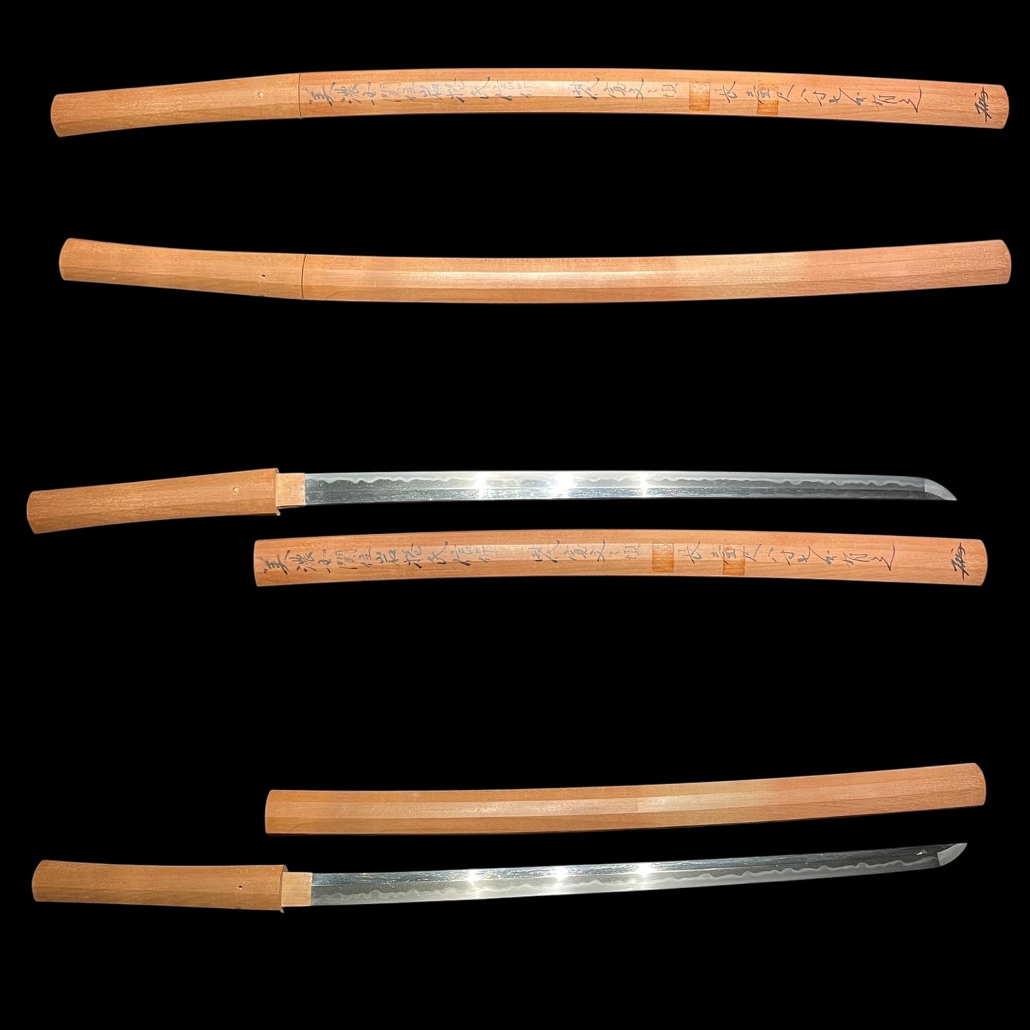 Sekiju Ujinobu Ganmaku 関住氏信岩捲 signed, Straight Long Wakizashi, Sayagaki 鞘書