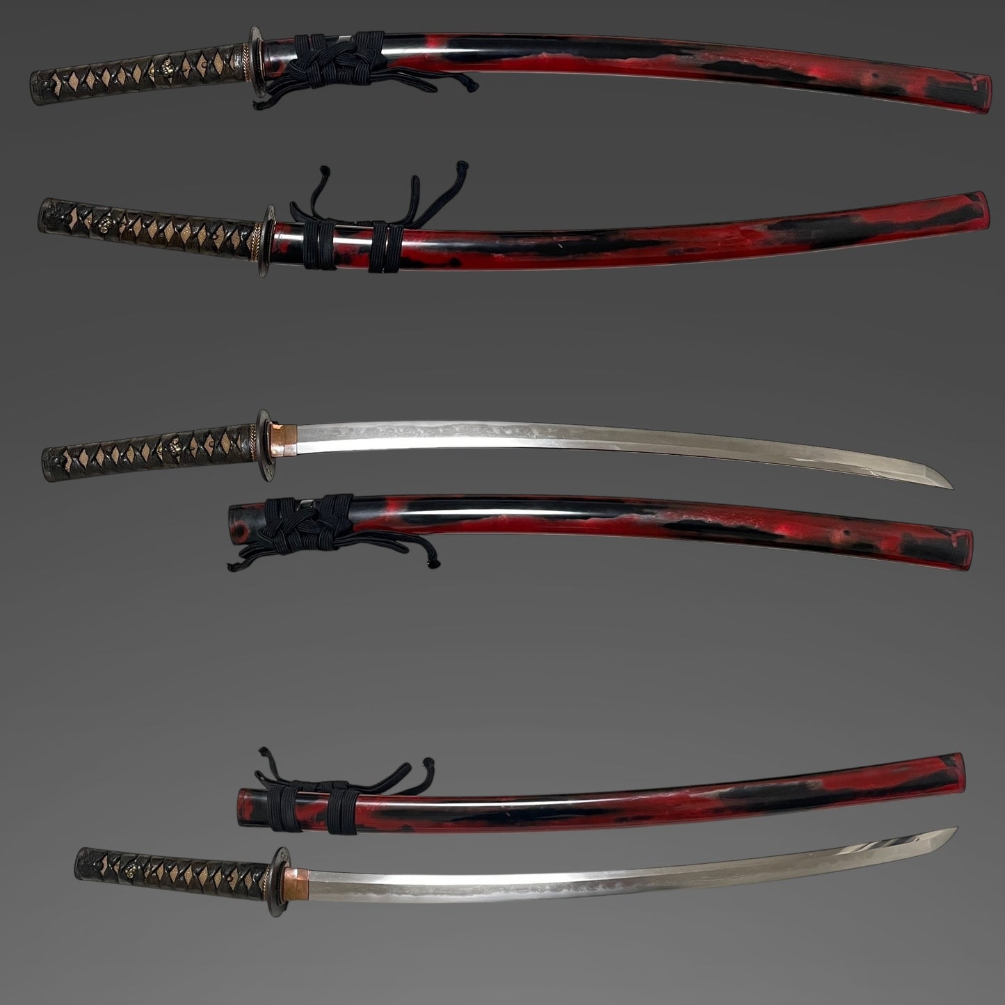 Red KATANA, Bishuosafune Sukesada February 1525 備州長船祐定 大永五年二月日 signed, Muromachi