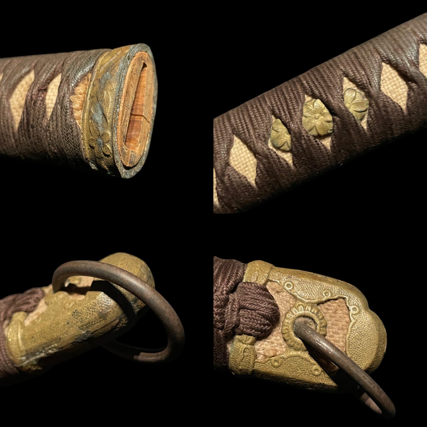 Ryakushiki GUNTO 略式軍刀, Family crest Habaki, Japanese Army Officer Sword