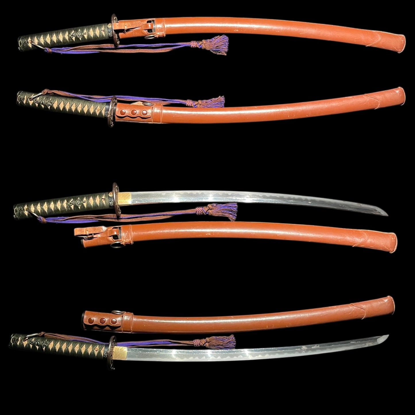 Dragon Fittings Ryakushiki-GUNTO 龍一作略式軍刀, Blade is Edo Wakizashi, with Tassel