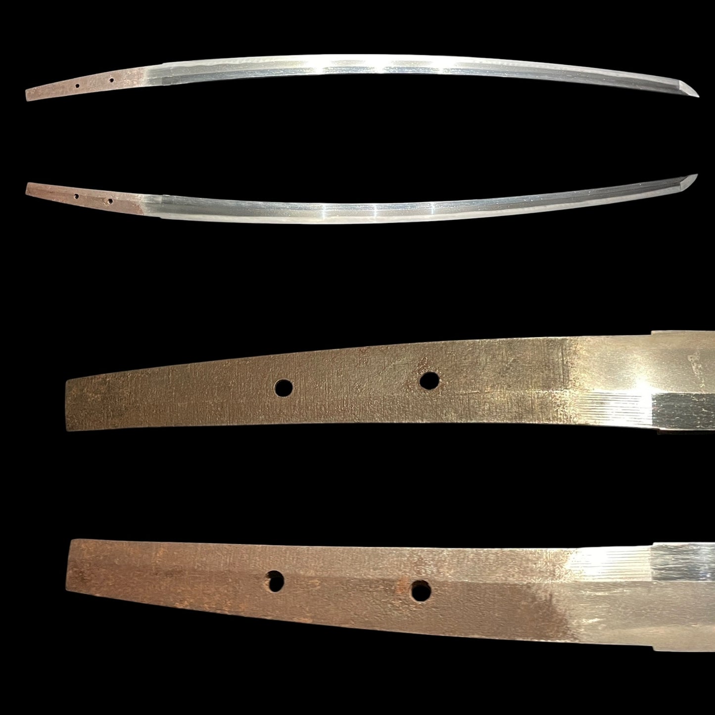 Shinto Jumyo 新刀寿命 KATANA, Nightingale and Plum Blossoms Fuchikashira, with Shirasaya