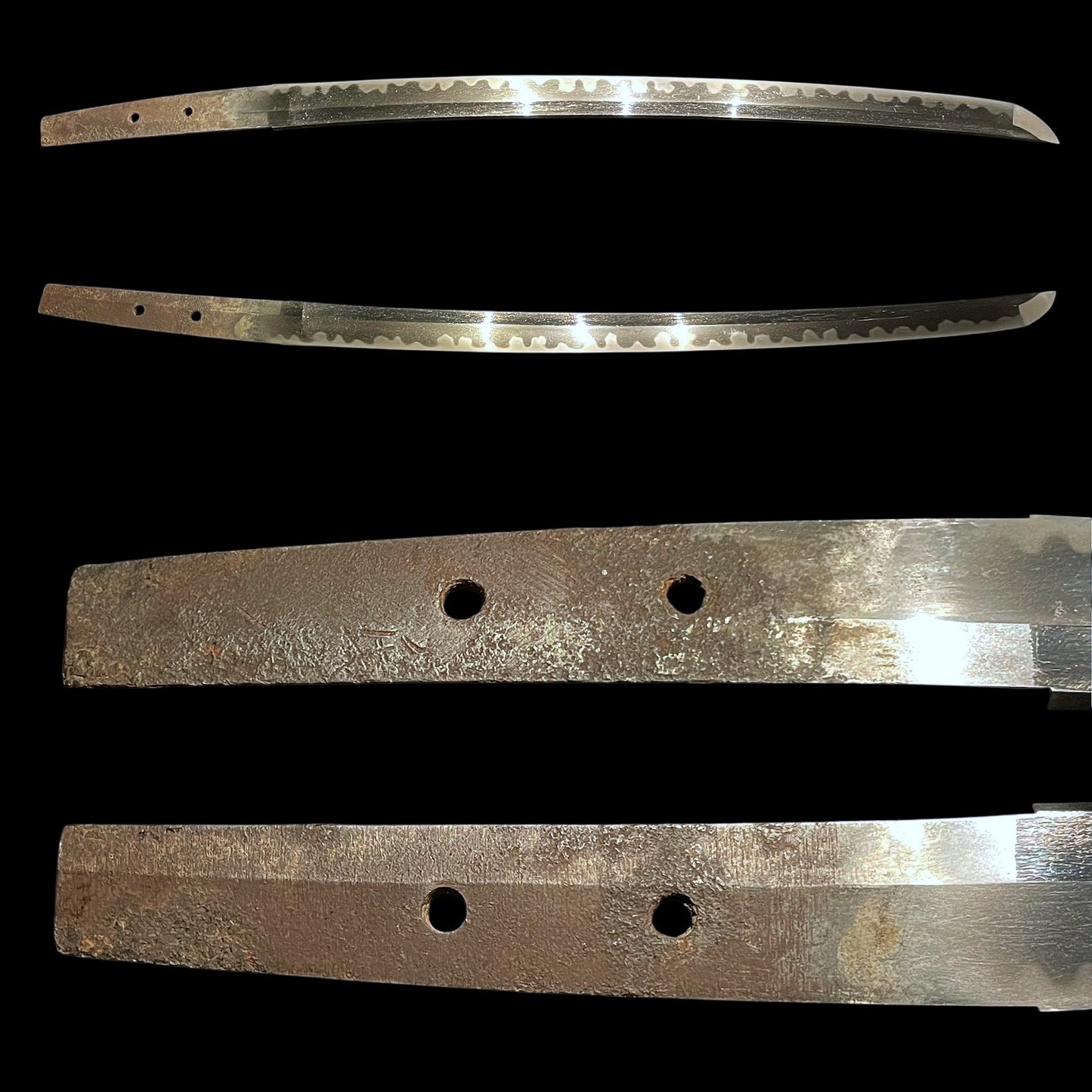 Amazing Gunome-Choji Hamon 互目丁子刃文, Ujifusa 氏房 signed WAKIZASHI, Edo period