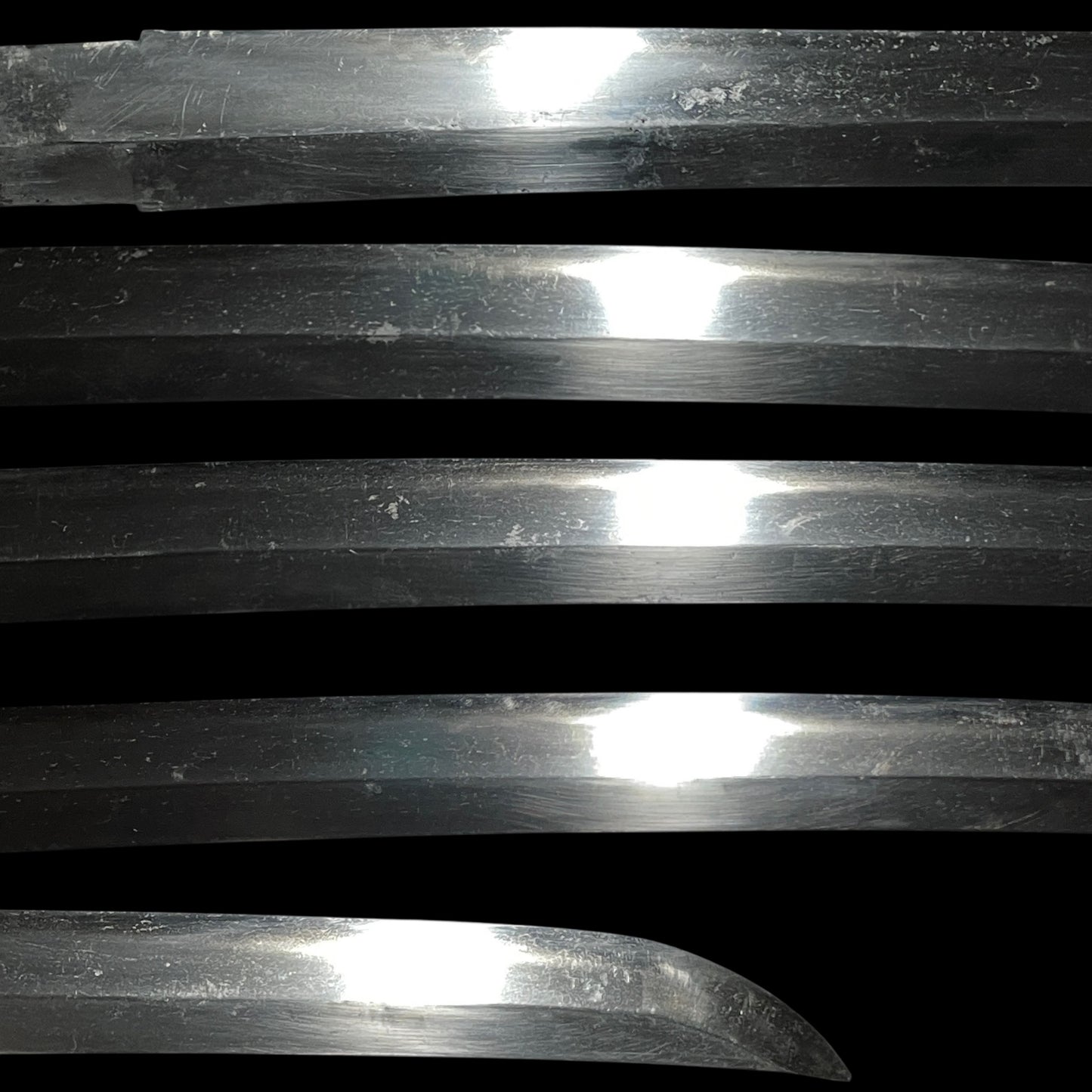 Daruma 達磨 Menuki Sukesada signd Wakizashi, Shigure 時雨 Tsuba, Kaga Fuchikashira