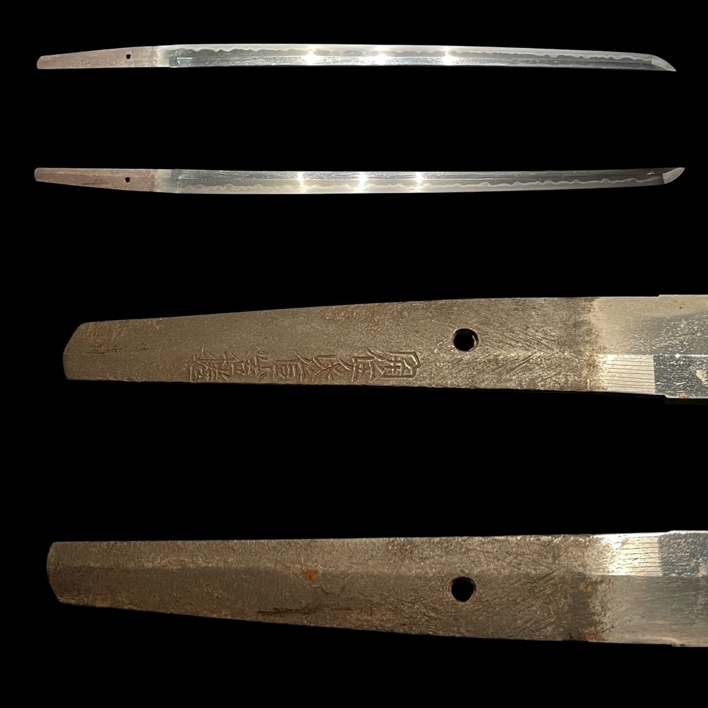 Sekiju Ujinobu Ganmaku 関住氏信岩捲 signed, Straight Long Wakizashi, Sayagaki 鞘書