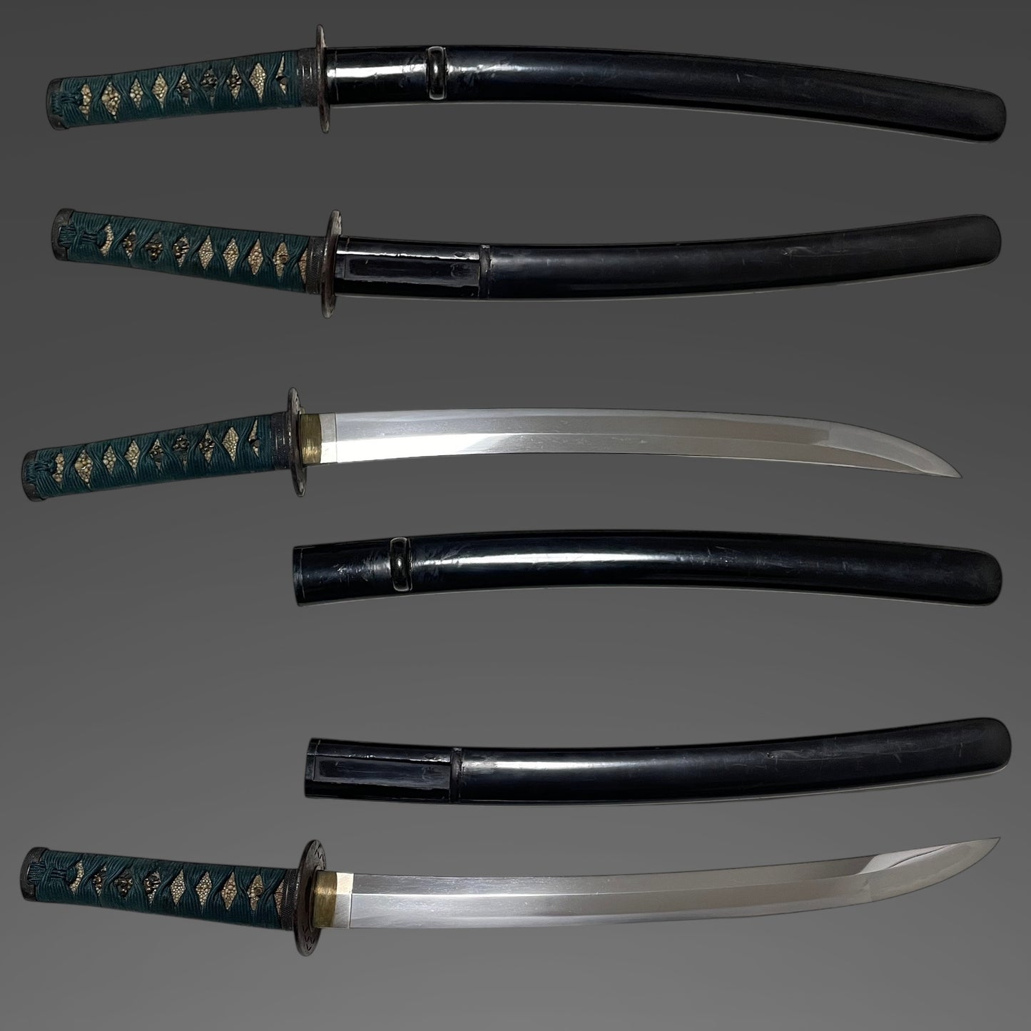 OOKISSAKI 大切先 Wakizashi, Kanenaga 兼長 signed, Wide Blade, Edo period