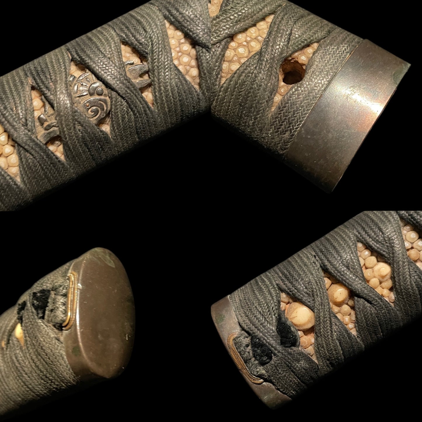 Kaneie 兼舎 signed Hirazukuri TANTO with KOZUKA, Muromachi period