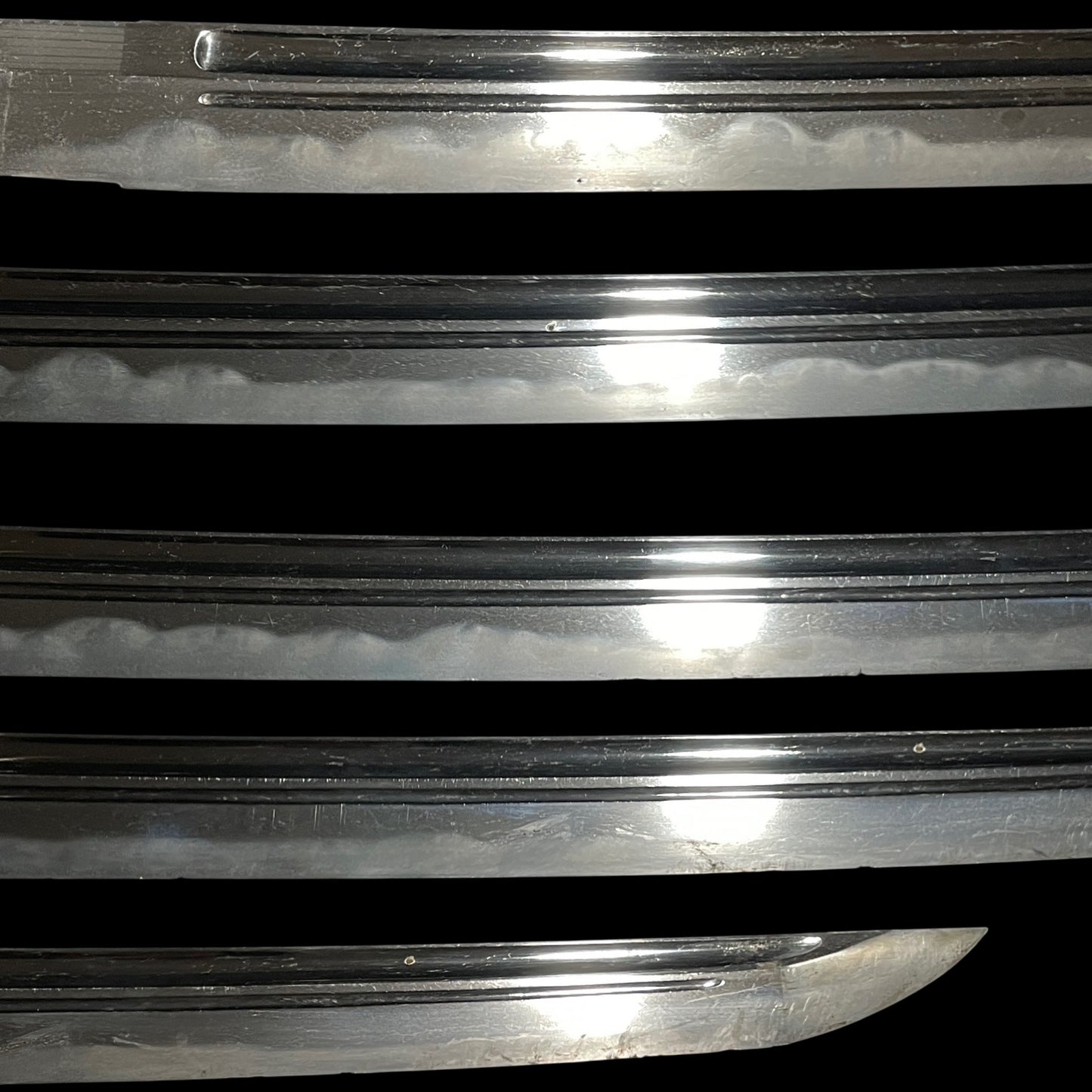 Rankaku-Saya 卵殻鞘, HORIMONO 彫物 Wakizashi, Yamagane Tsuba, Edo period mumei