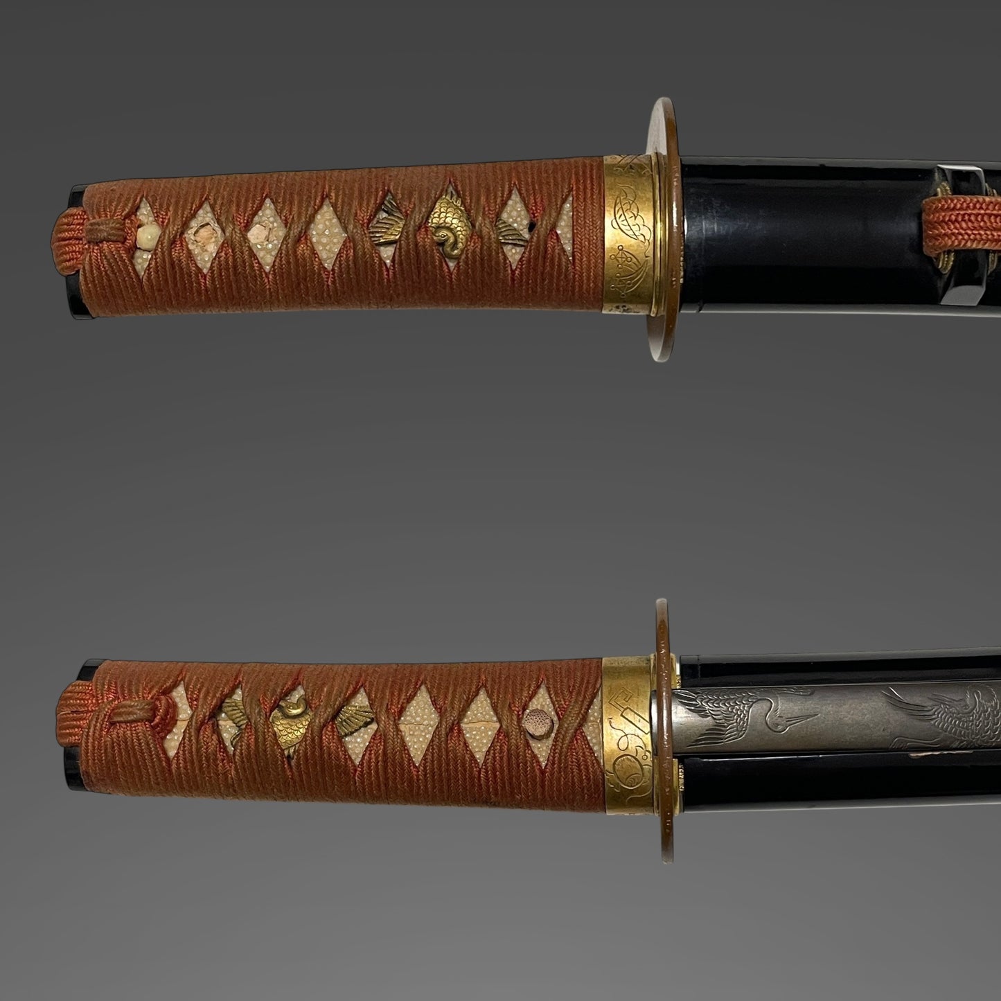 Kiyohide 清秀 signed TANTO with Kozuka, Iwaizashi 祝差, Edo period