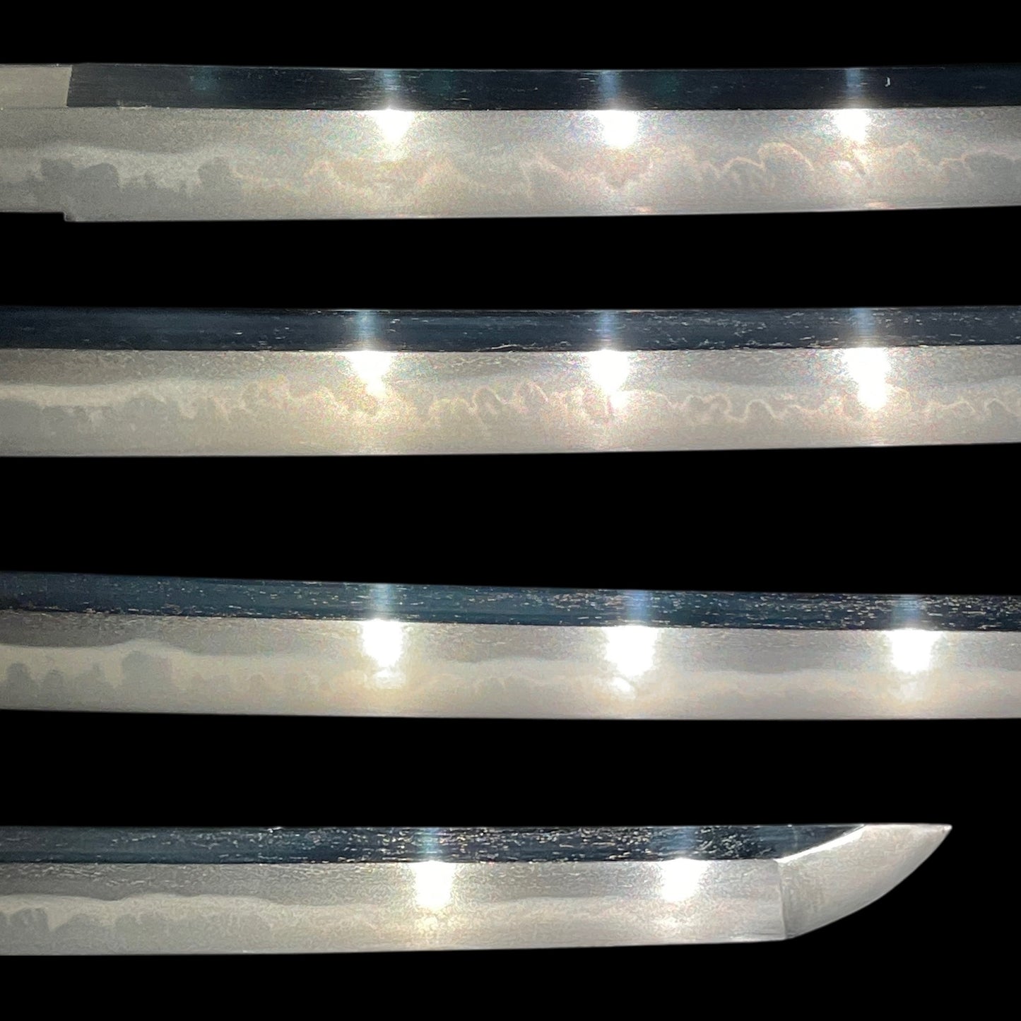 Amazing Hamon, Dragon Fittings Wakizashi, Takada Muneyuki 高田統行, Early Edo period
