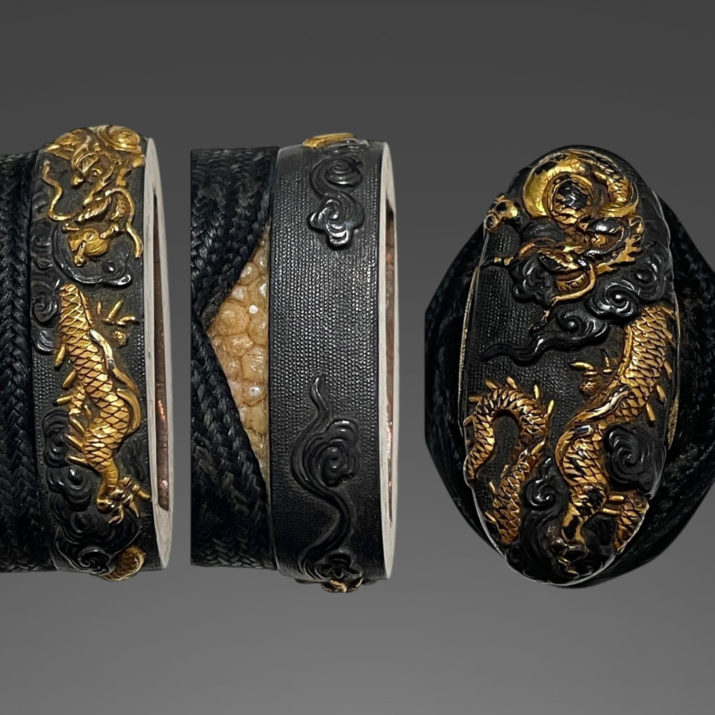 Amazing Hamon, Dragon Fittings Wakizashi, Takada Muneyuki 高田統行, Early Edo period