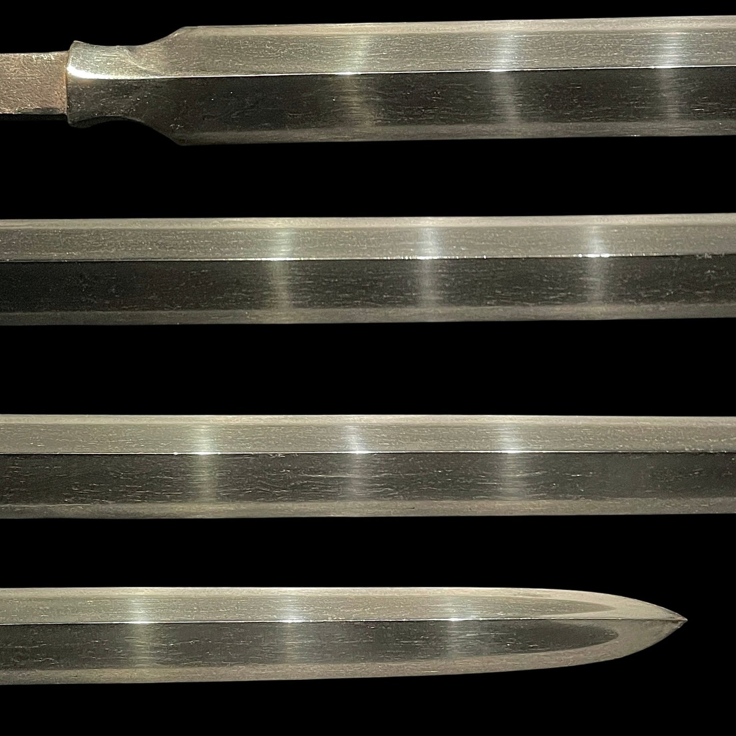 Long Hirasankaku-Yari 平三角槍, Yamashirokokuju Kunishige 山城國住國重 signed, Edo period