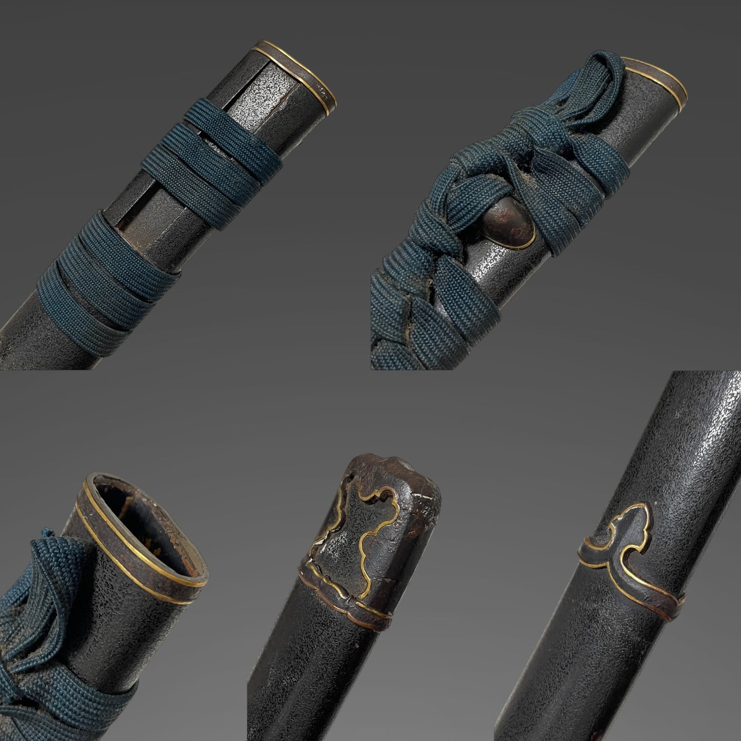 Bat Menuki 蝙蝠目貫, Handachi-Koshirae 半太刀拵 Wakizashi, Edo period mumei