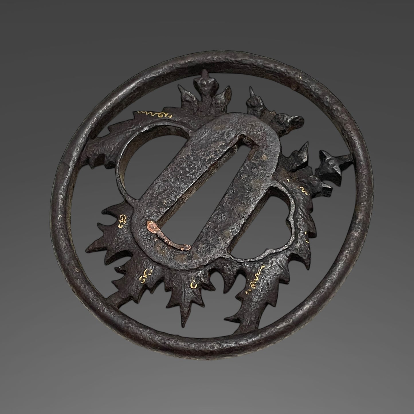 Kanemoto 兼元 signed Long WAKIZASHI, Boar Fuchikashira, Edo period