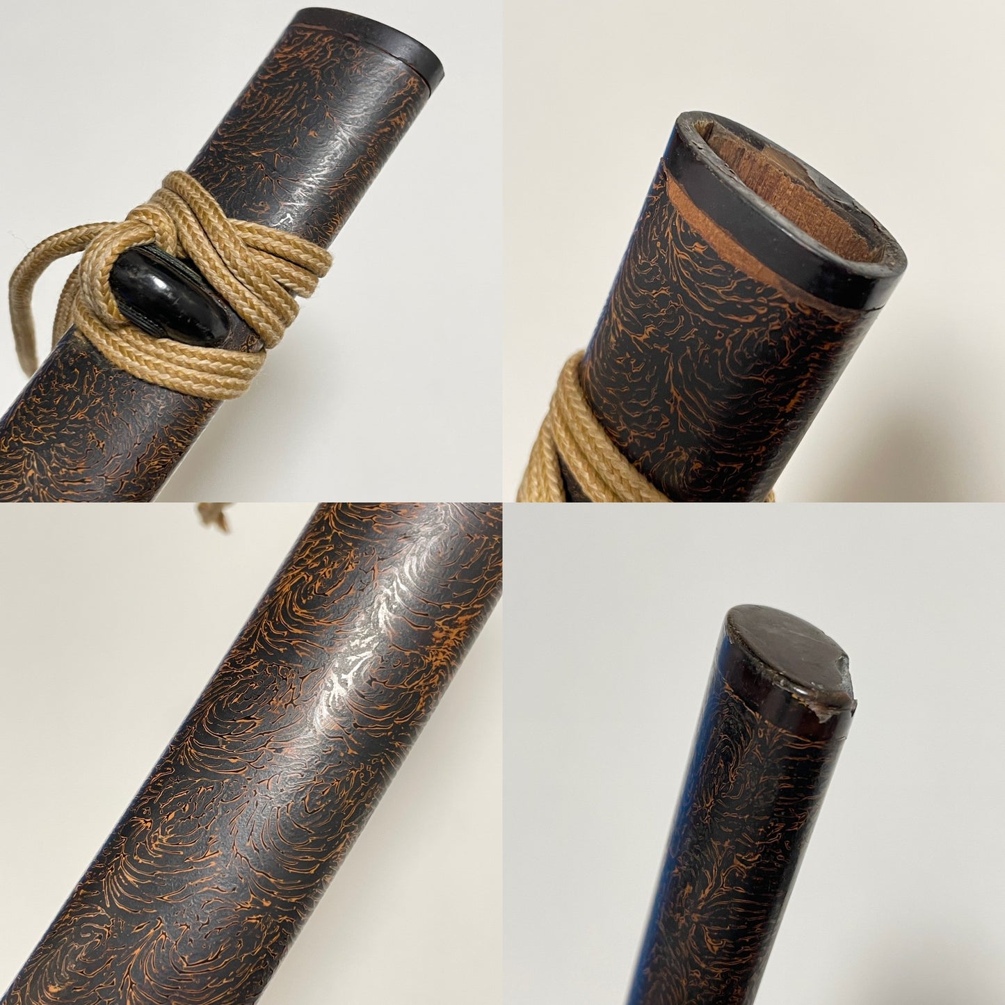 Long Wakizashi, ShibuichiFuchikashira 四分一縁頭, Edo period mumei