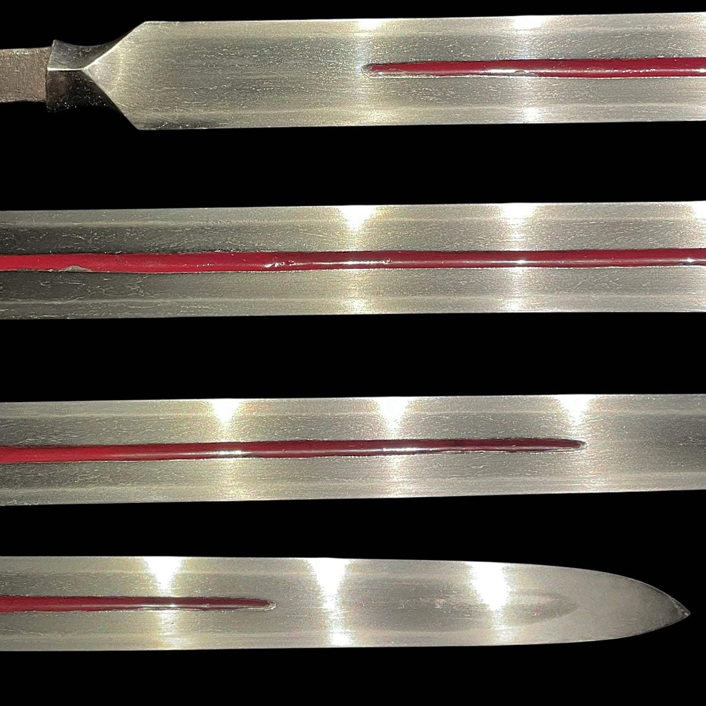 Long Hirasankaku-Yari 平三角槍, Yamashirokokuju Kunishige 山城國住國重 signed, Edo period