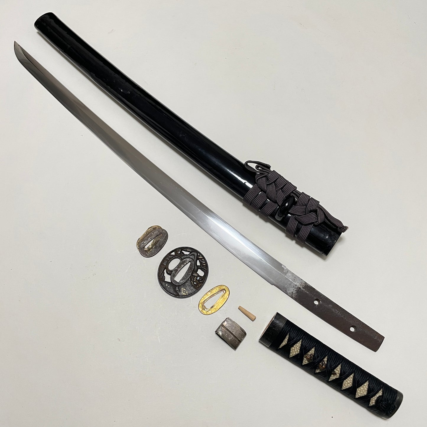 Yamatodaijo Kane 大和大掾兼 signed Wakizashi, Soten-Tsuba 宗典鍔, Edo period