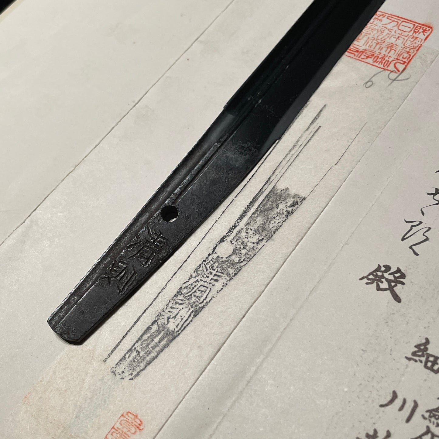 Kiyonori 清則 signed, Kanmuriotoshi 冠落 TANTO, with Kozuka Kogai,  NBTHK Certificate