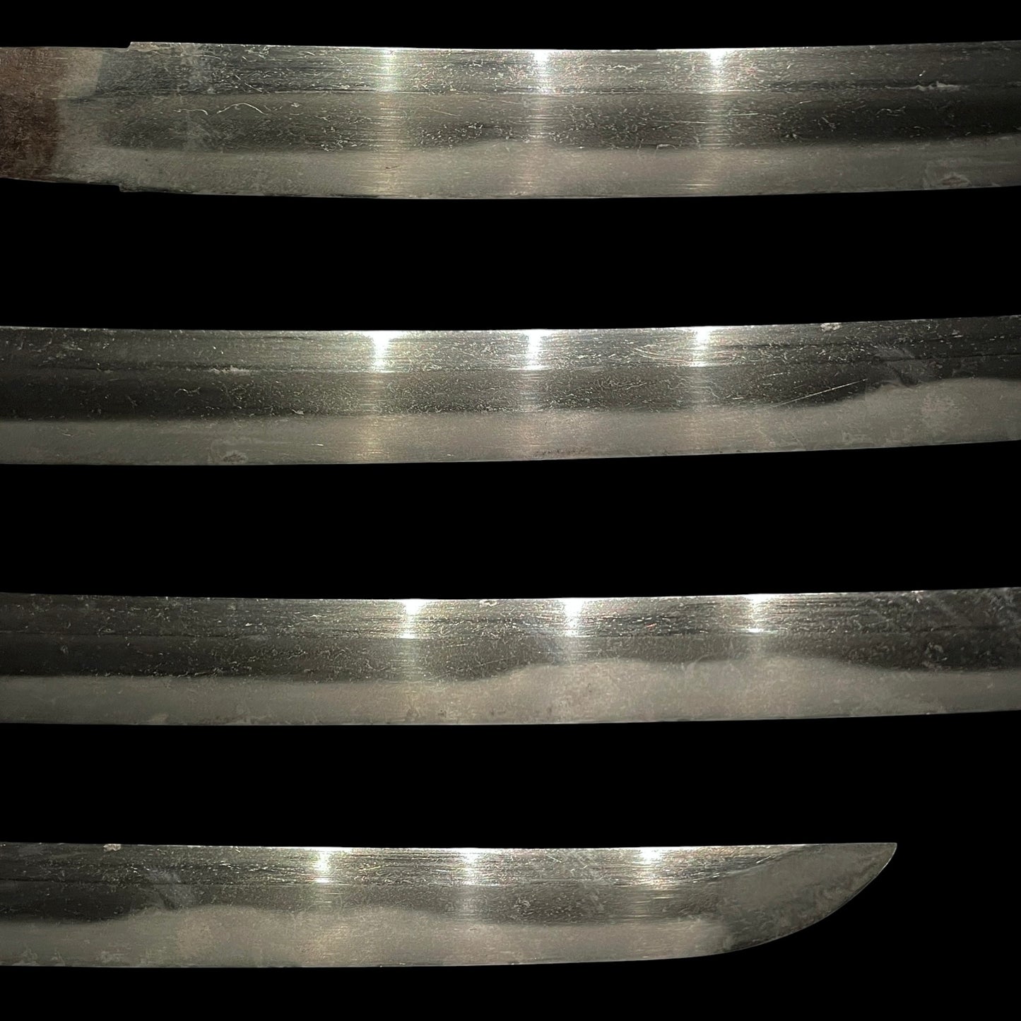 Handachi Koshirae Wakizashi 半太刀拵脇差, Copper Fittings, Tsukimirojin-Tsuba 月見老人鍔
