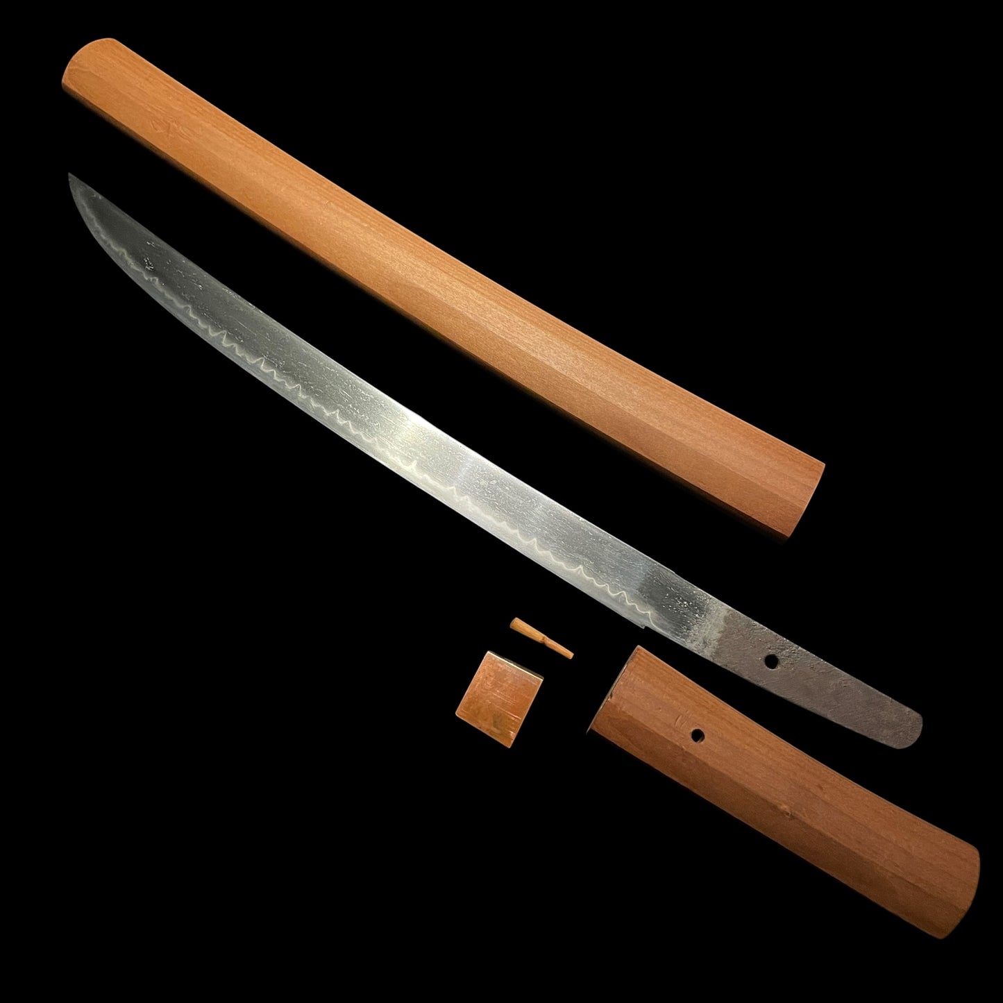 Shinshinto Jumyo 新々刀寿命, Hirazukuri Wakizashi, Late Edo period, NBTHK Certificate