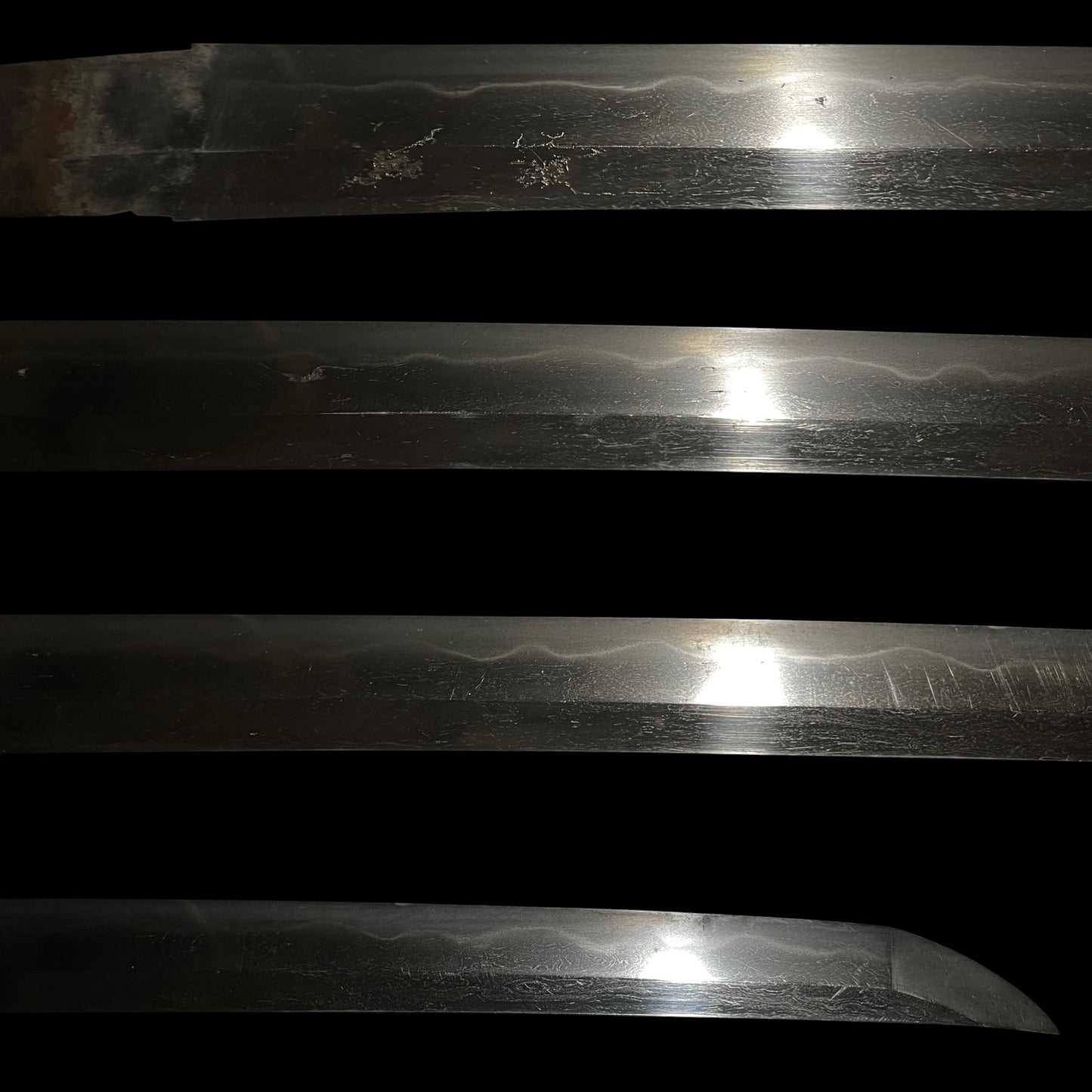 Short Wakizashi, Amidayasuri Tsuba, Edo period mumei