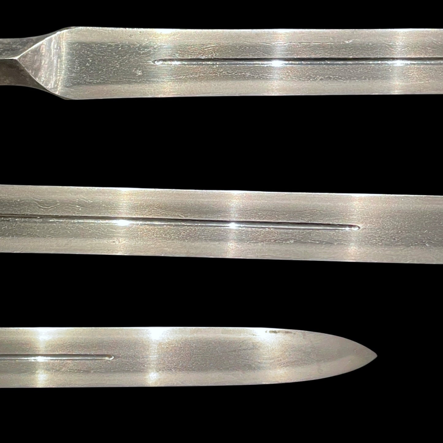 Kunisuke 国助 signed Hirasankaku-Yari 平三角槍, Sword Style Shirasaya, Edo period