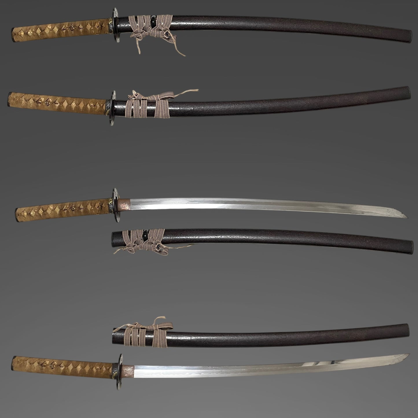Dragon Fuchikashira KATANA, Raimon Tsuba 雷紋鍔, Edo period mumei