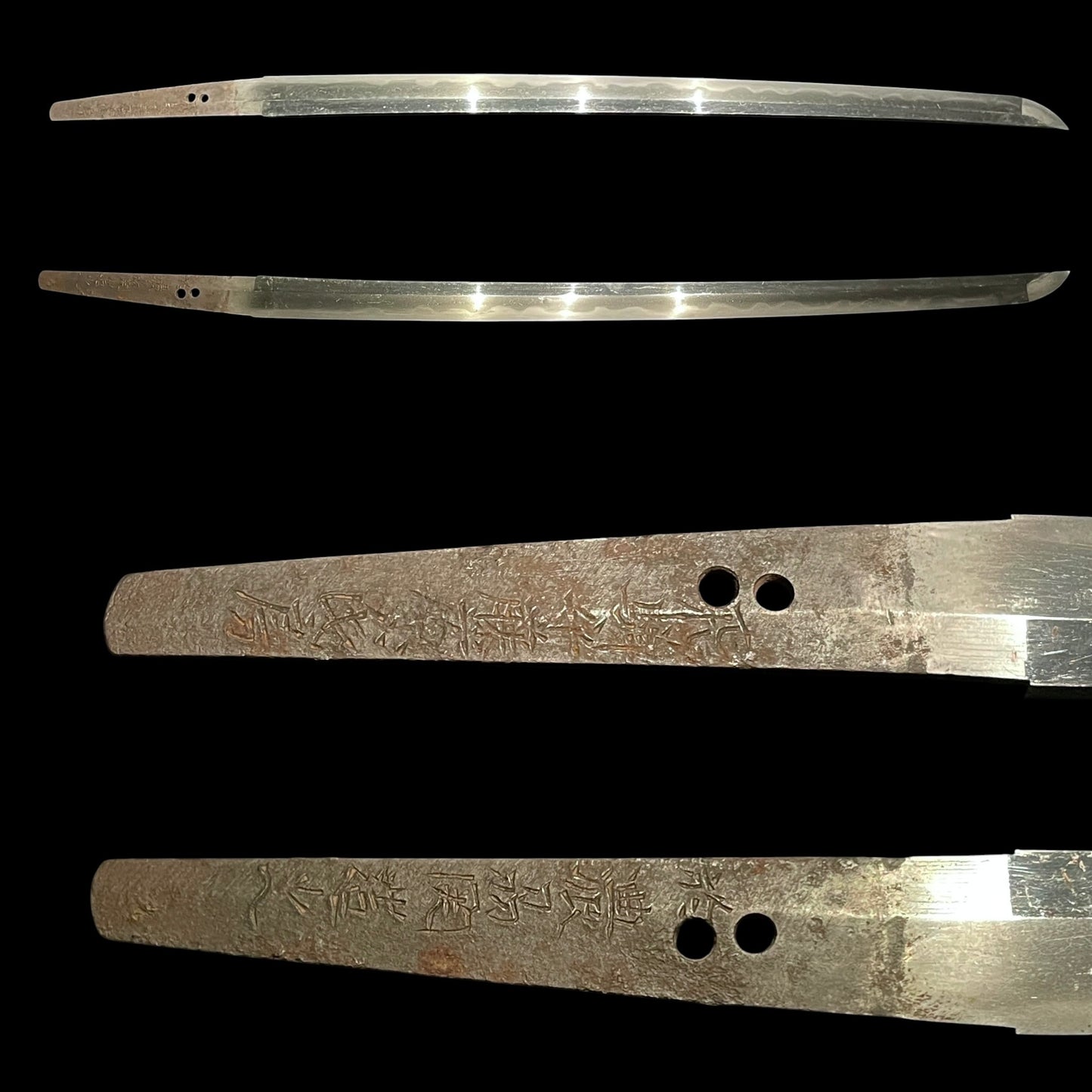 Hidanokami Fujiwara Ujifusa 飛騨守藤原氏房 signed Wakizashi, Horsetail Tsuba, Early Edo period