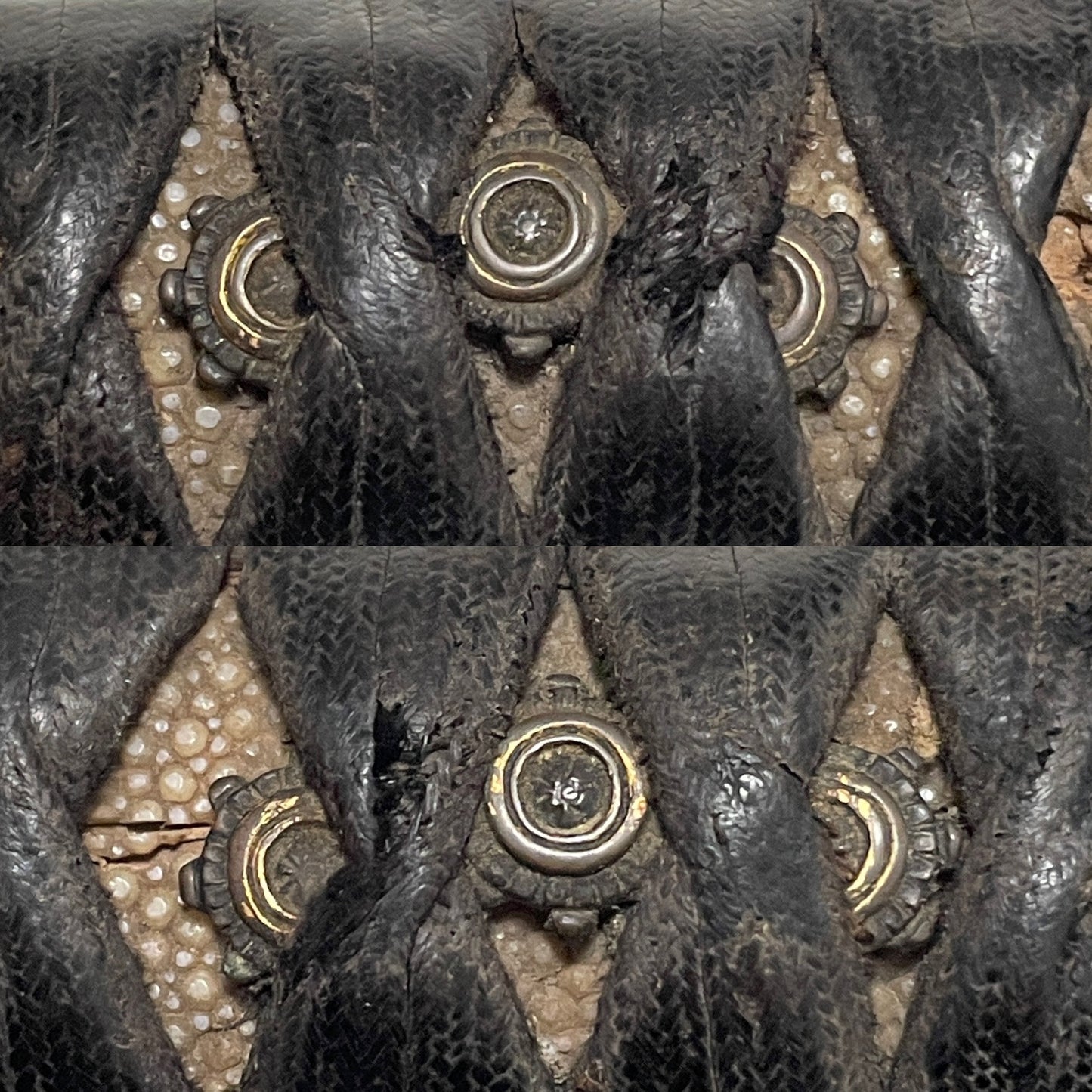 Short Wakizashi, Rinpo 輪宝 Menuki, Sadahiro 貞広 signed Tsuba, Edo period mumei