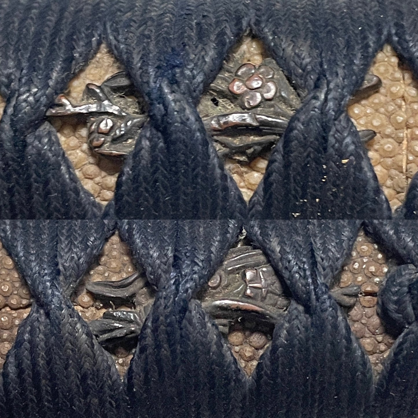 Naginata Naoshi 薙刀直し Wakizashi, Silver Fuchikashira, Muromachi period mumei