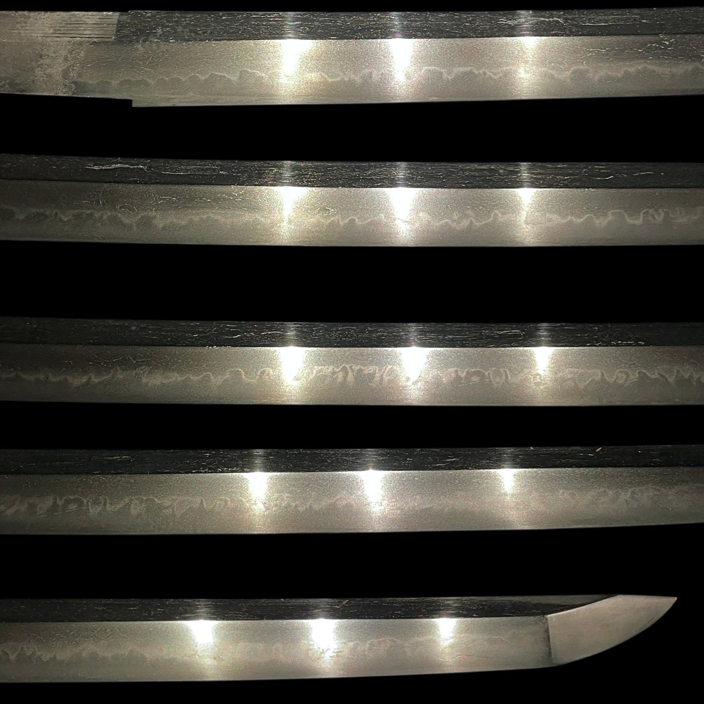 Amazing Hamon, Fujiwara Yoshimichi 藤原吉道 signed Long WAKIZASHI, Edo period
