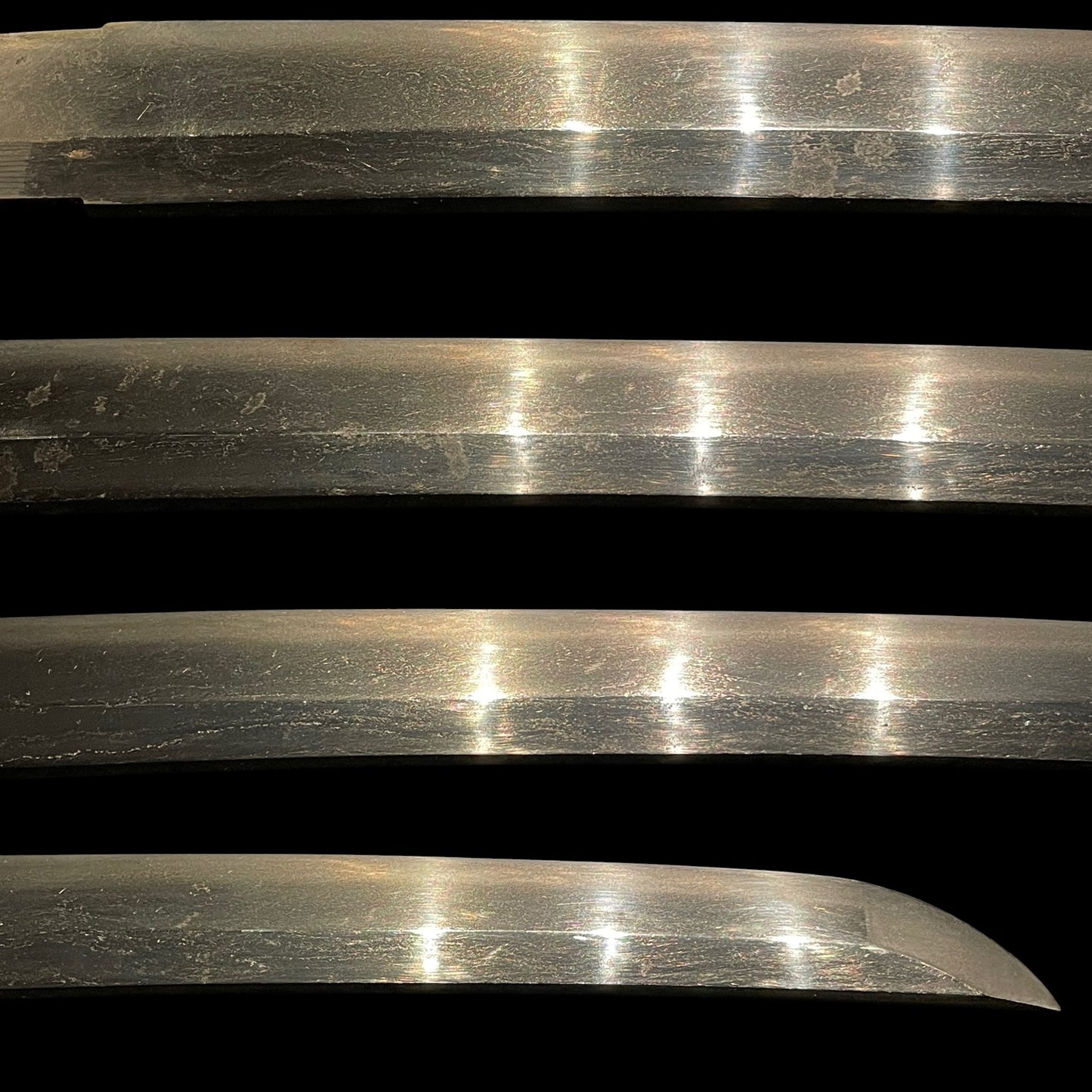Tanbanokami Fujiwara Terukado 丹波守藤原照門 signed Wakizashi, Pine needles Fuchikashira