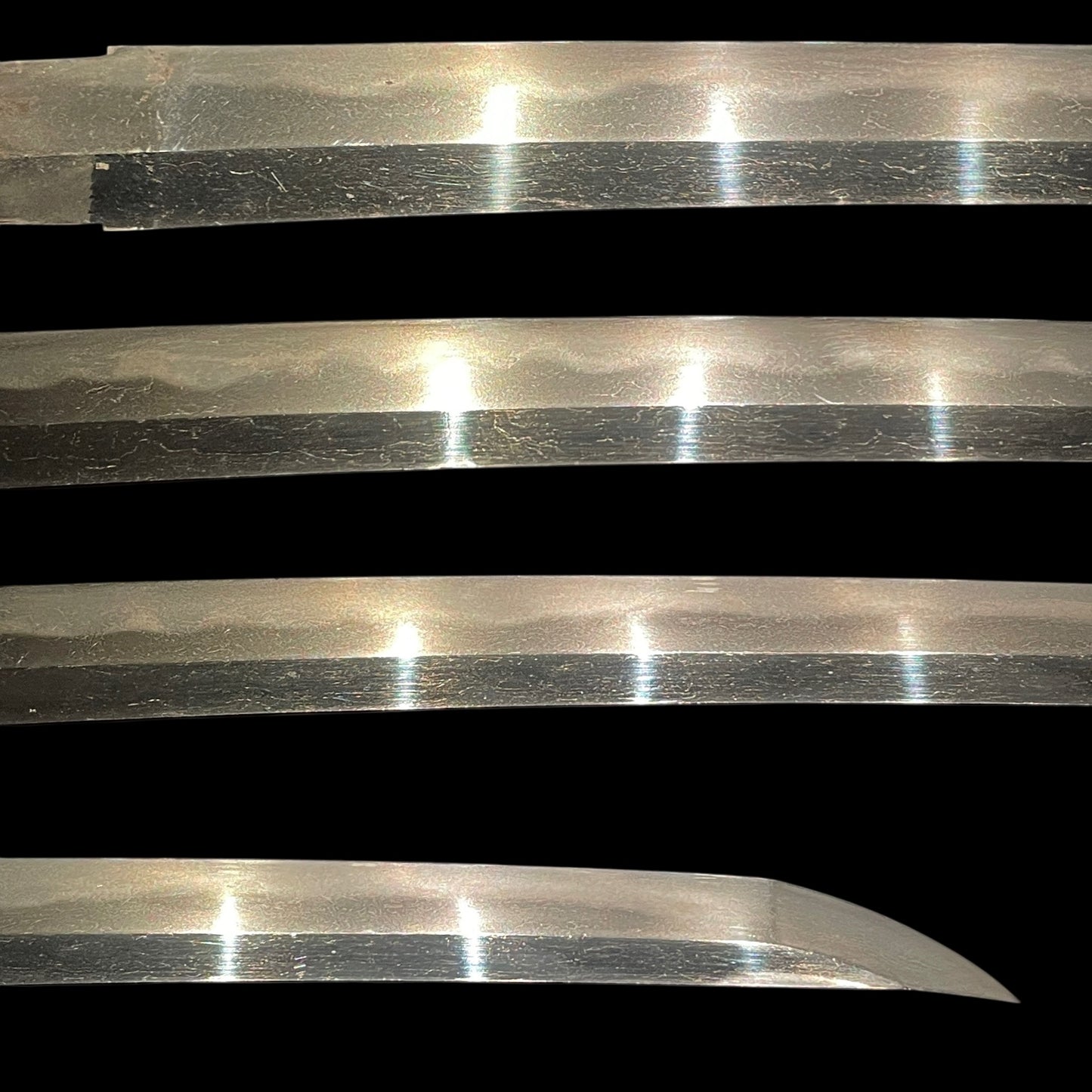 Monju Kaneshige 文珠金重 signed WAKIZASHI, Oogunome-Hamon 大互目刃文, Edo period