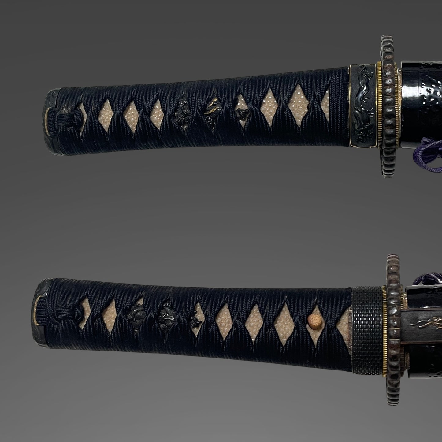 Ikkansai Yoshihiro 一貫斎義弘, HITATSURA 皆焼 Wakizashi, Mt.Fuji Kozuka, Dragon Fittings