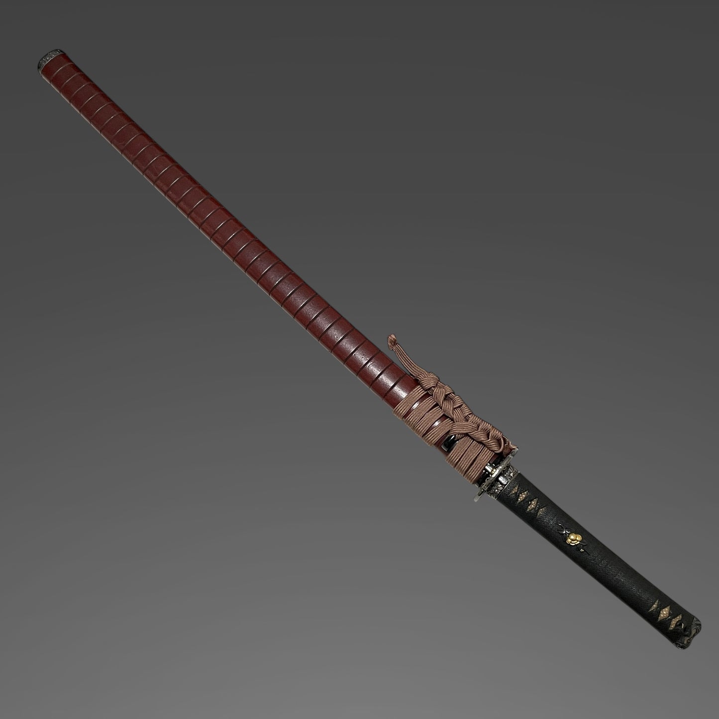 Inrokizamizaya 印籠刻鞘 KATANA, Kanbun-Shinto 寛文新刀, Very wide Blade, with Wari-Kogai