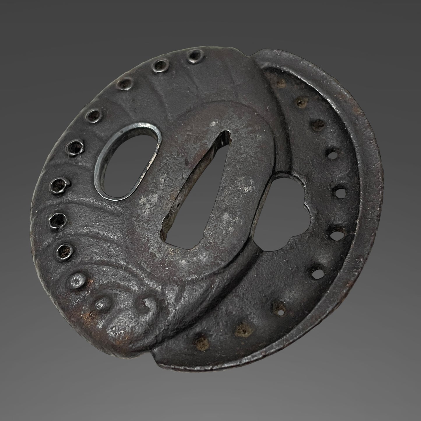 Fish and shellfish Fittings, Amazing Hamon Wakizashi, Edo period mumei