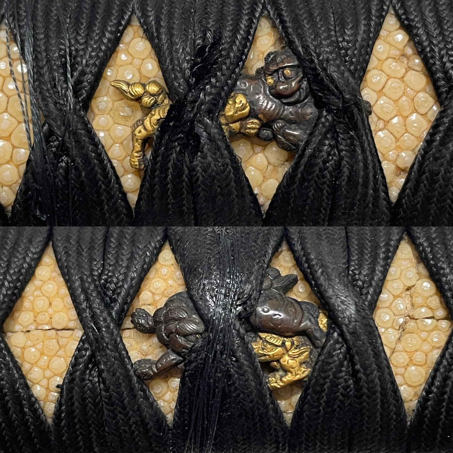 Katsumitsu 勝光 signed Wakizashi, Shibuichi Fuchikashira, Muromachi period, with Shirasaya