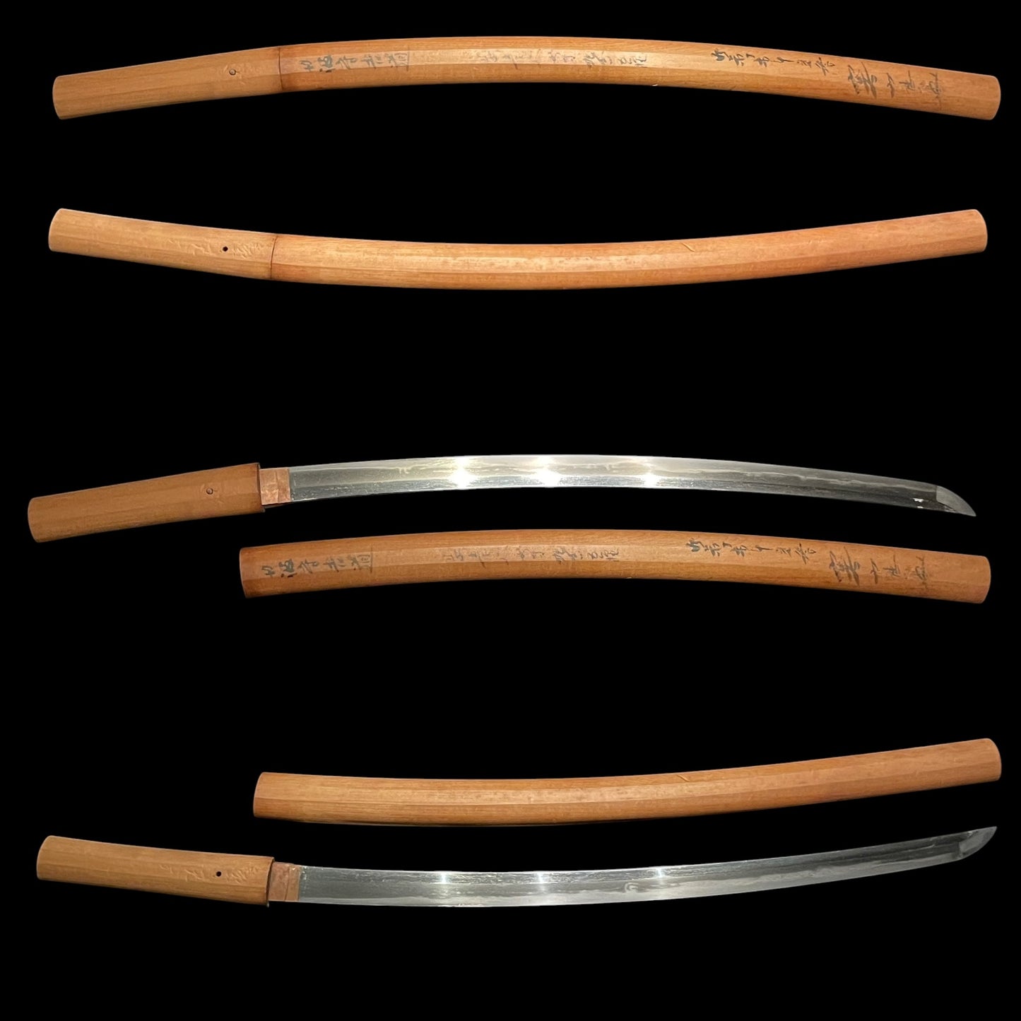 Tanbanokami Yoshimichi 丹波守吉道 signed Wakizashi, Kanzan Sensei Sayagaki 寒山先生鞘書, Early Edo
