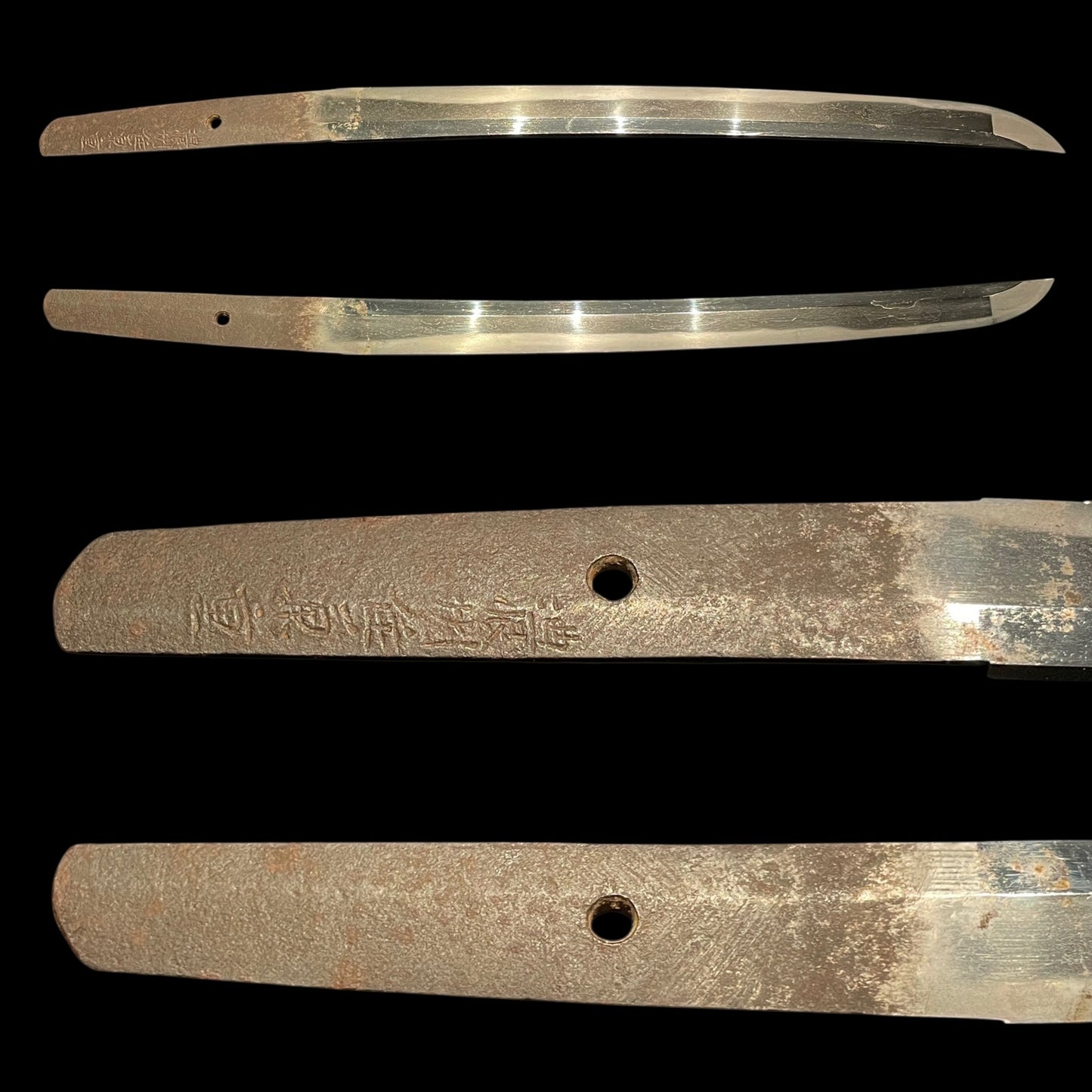 Noshusekiju Kaneshige 濃州住兼重 signed TANTO, Iron Fittings Koshirae, Dragon Kozuka