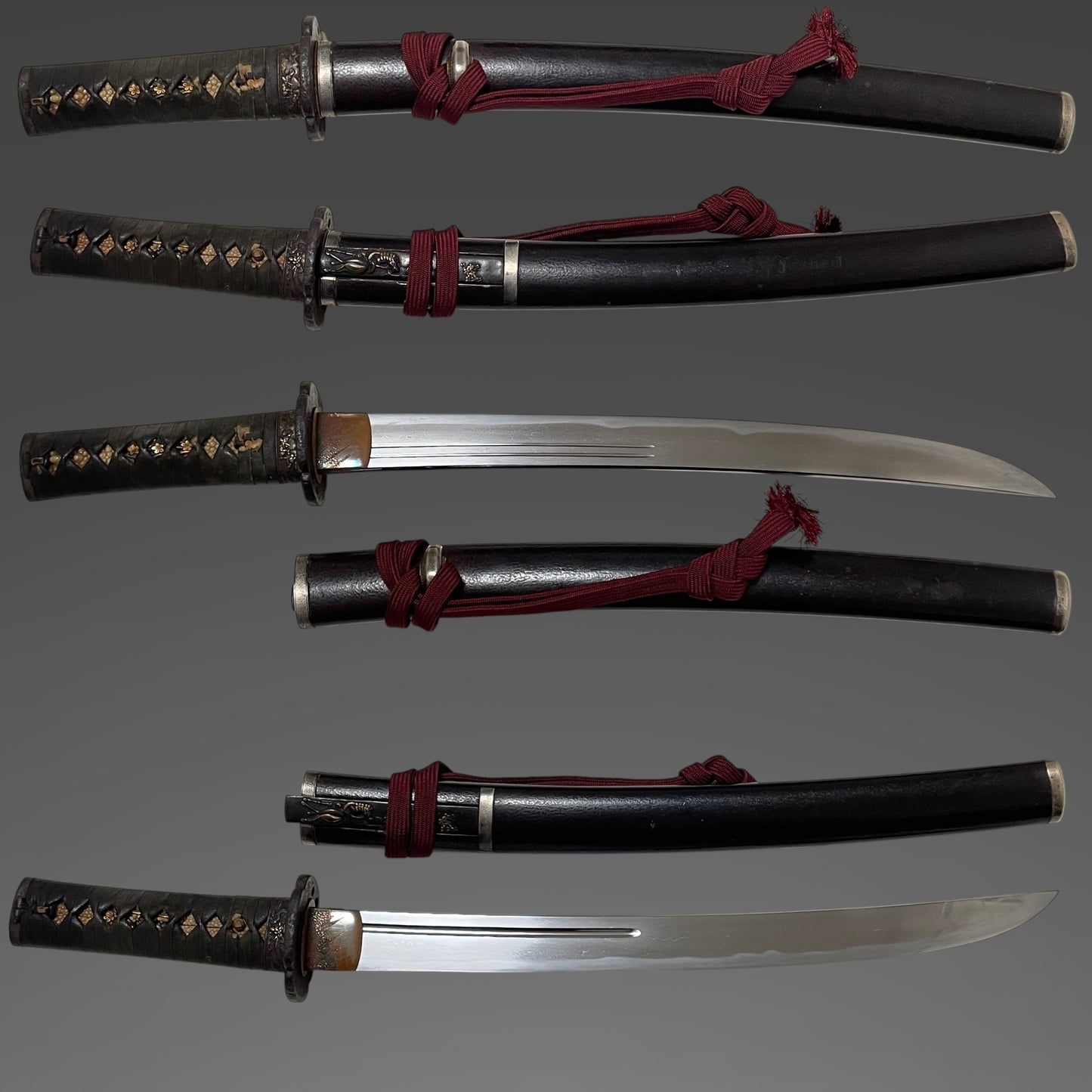 Yamatodaijo Fujiwara Masanori 大和大掾藤原正則 signed Wakizashi, Horse Kozuka, Edo period
