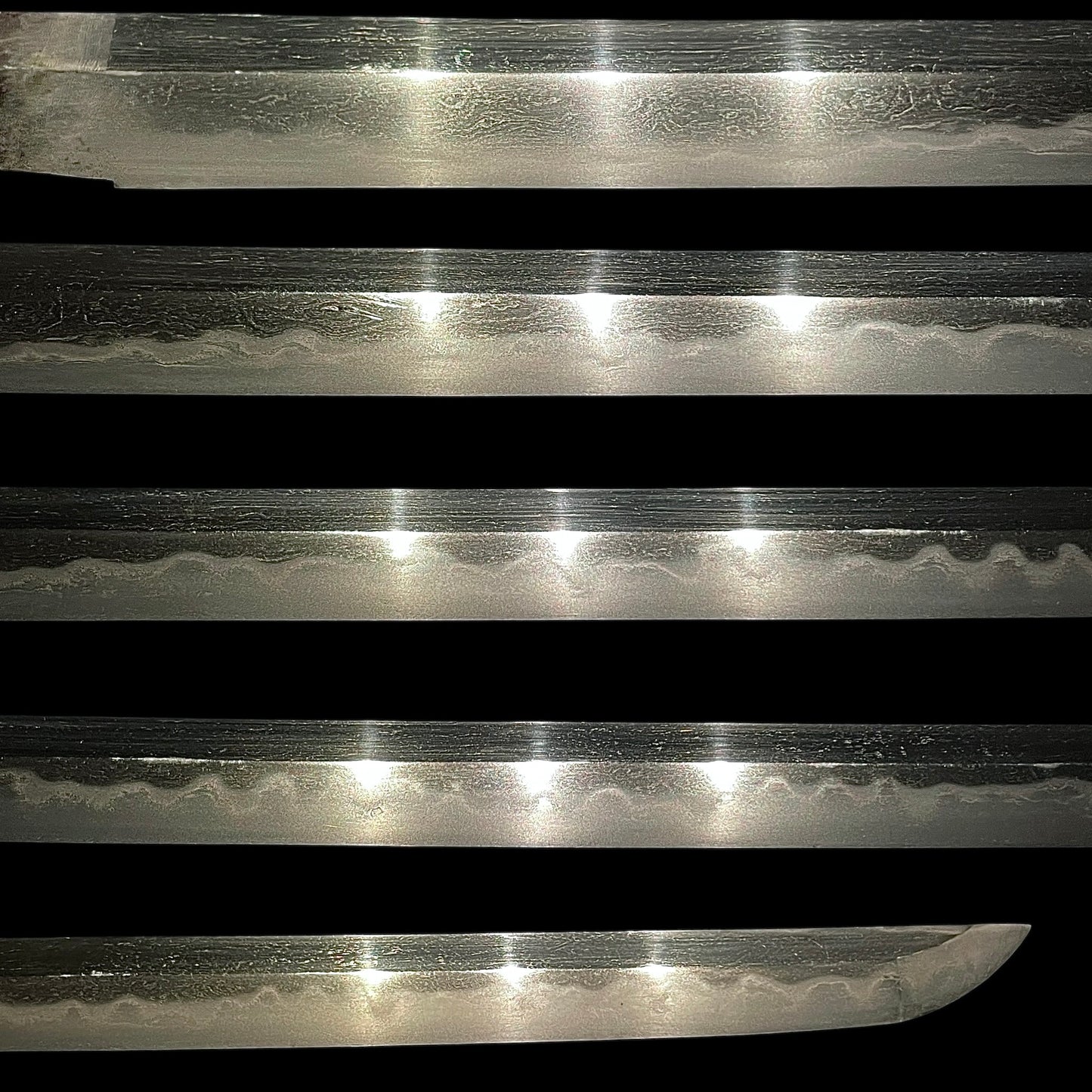 Amazing Hamon, Straight Ninja Style Wakizashi, Shinobigatana 忍刀, Edo period mumei