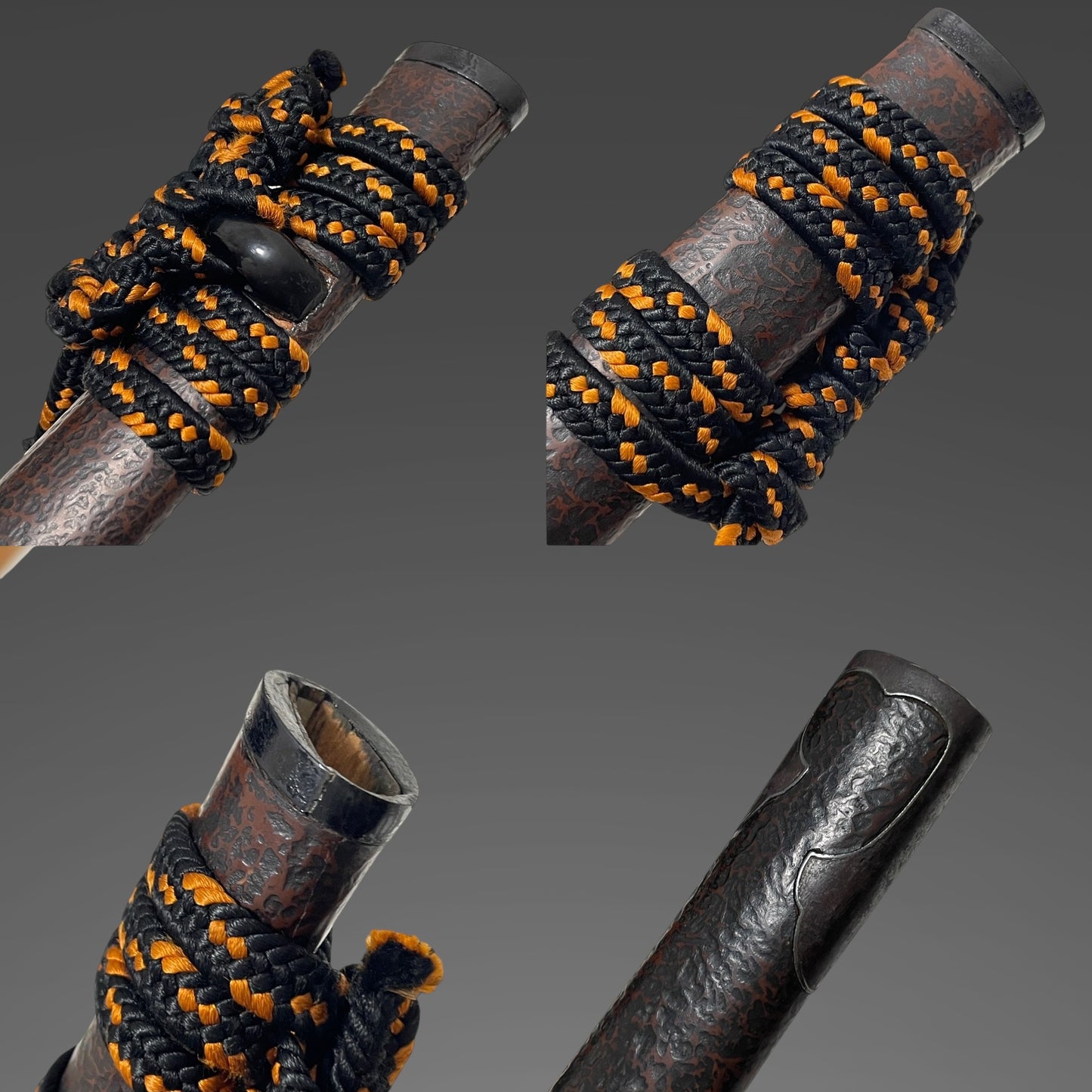 Minamoto Sae 源左衛 signed KATANA, Shakudo Myoga Menuki, Iron Fittings, Muromachi period